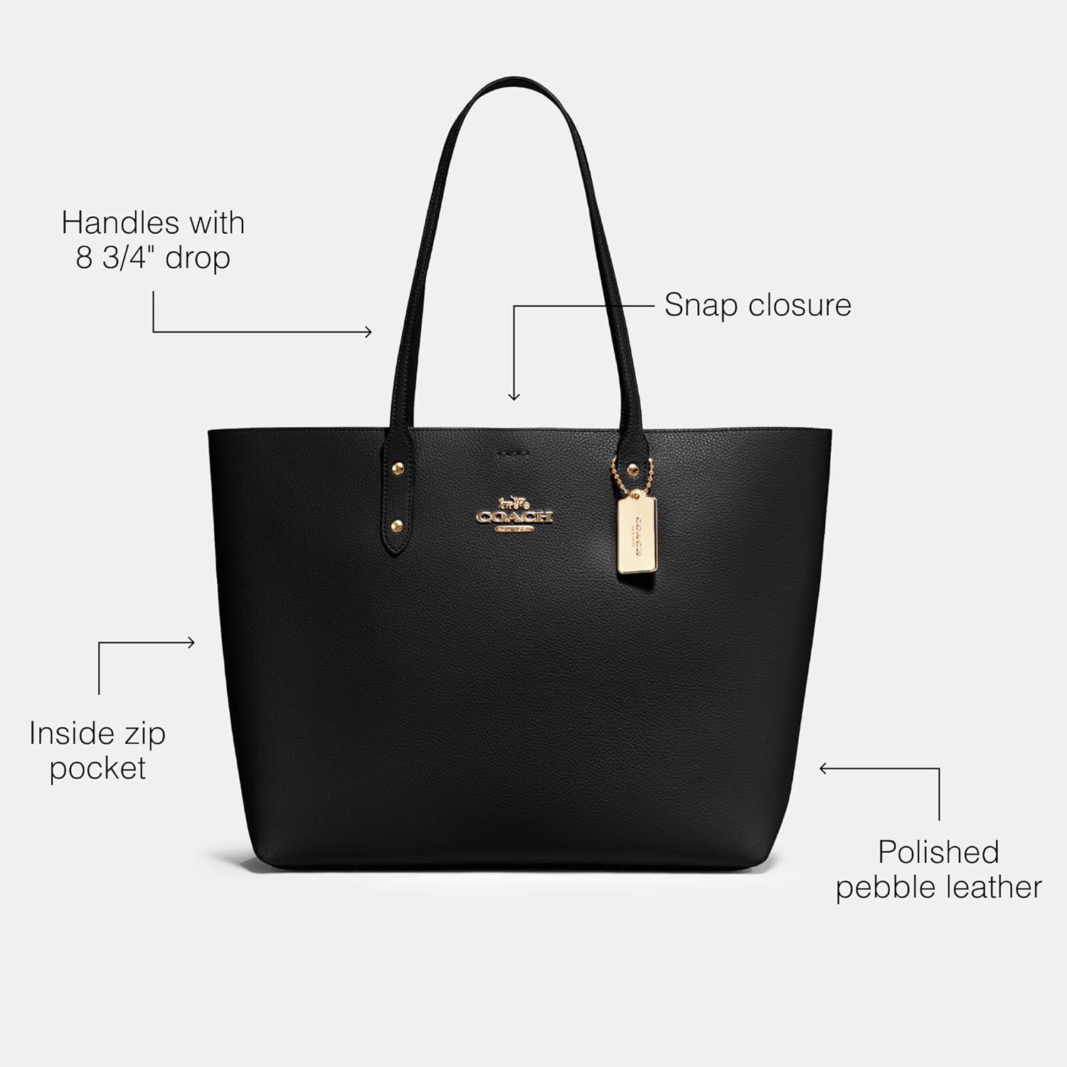 Coach Town Tote in IM/Wine