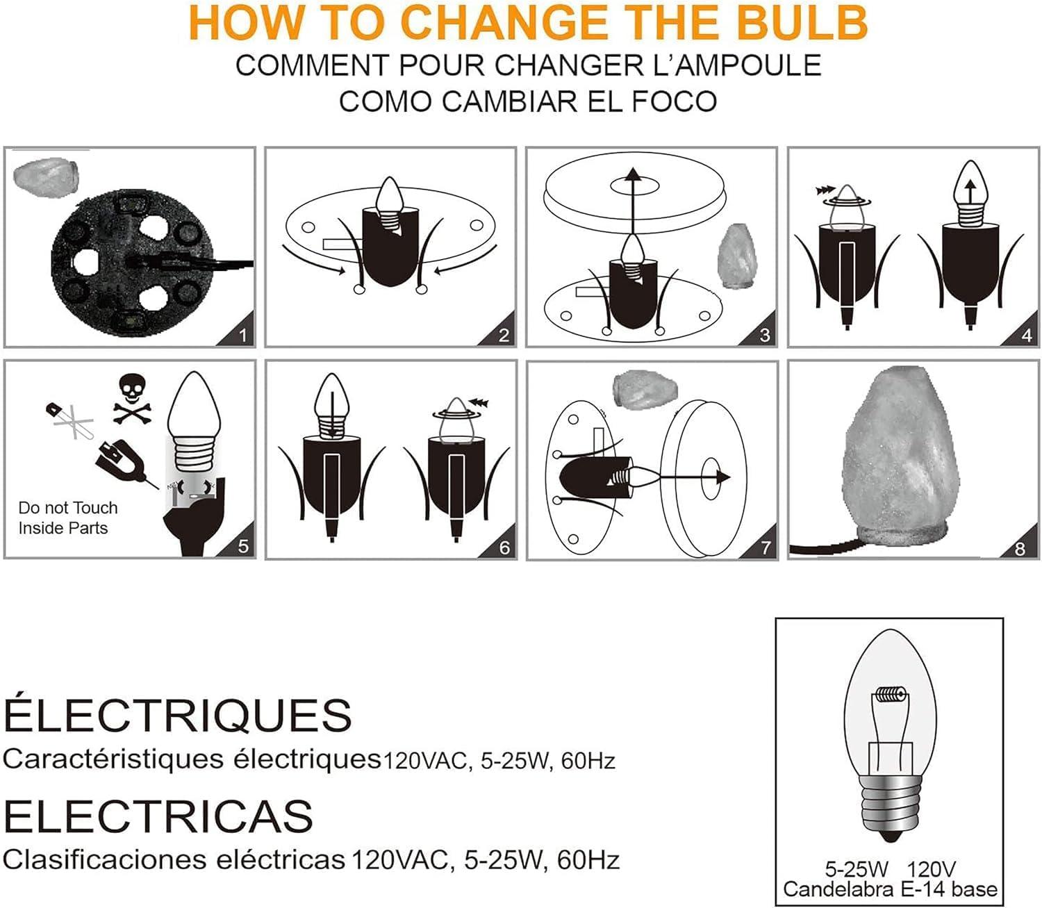 Himalayan Glow Natural Himalayan Salt Lamp with Dimmer Switch - All Natural and Handcrafted with Wooden Base – 6-8 lbs