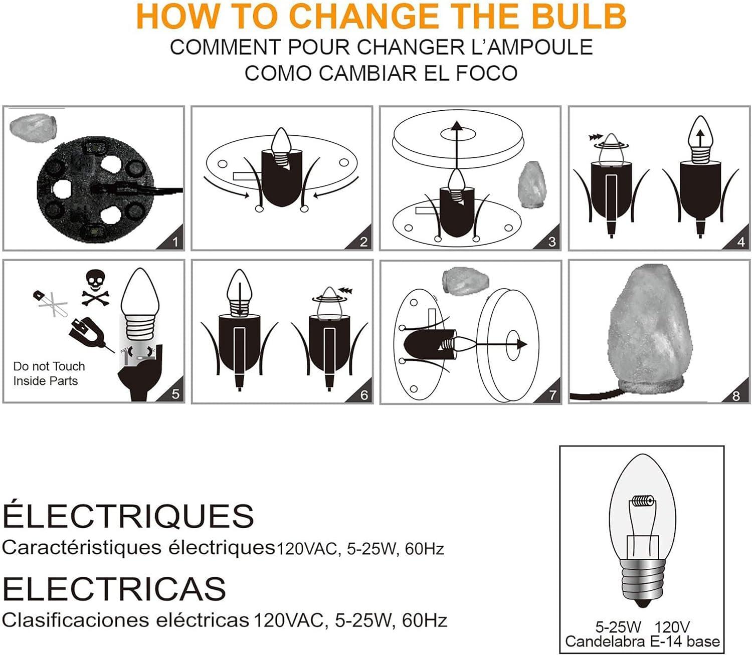 Himalayan Glow Natural Himalayan Salt Lamp with Dimmer Switch - All Natural and Handcrafted with Wooden Base – 6-8 lbs