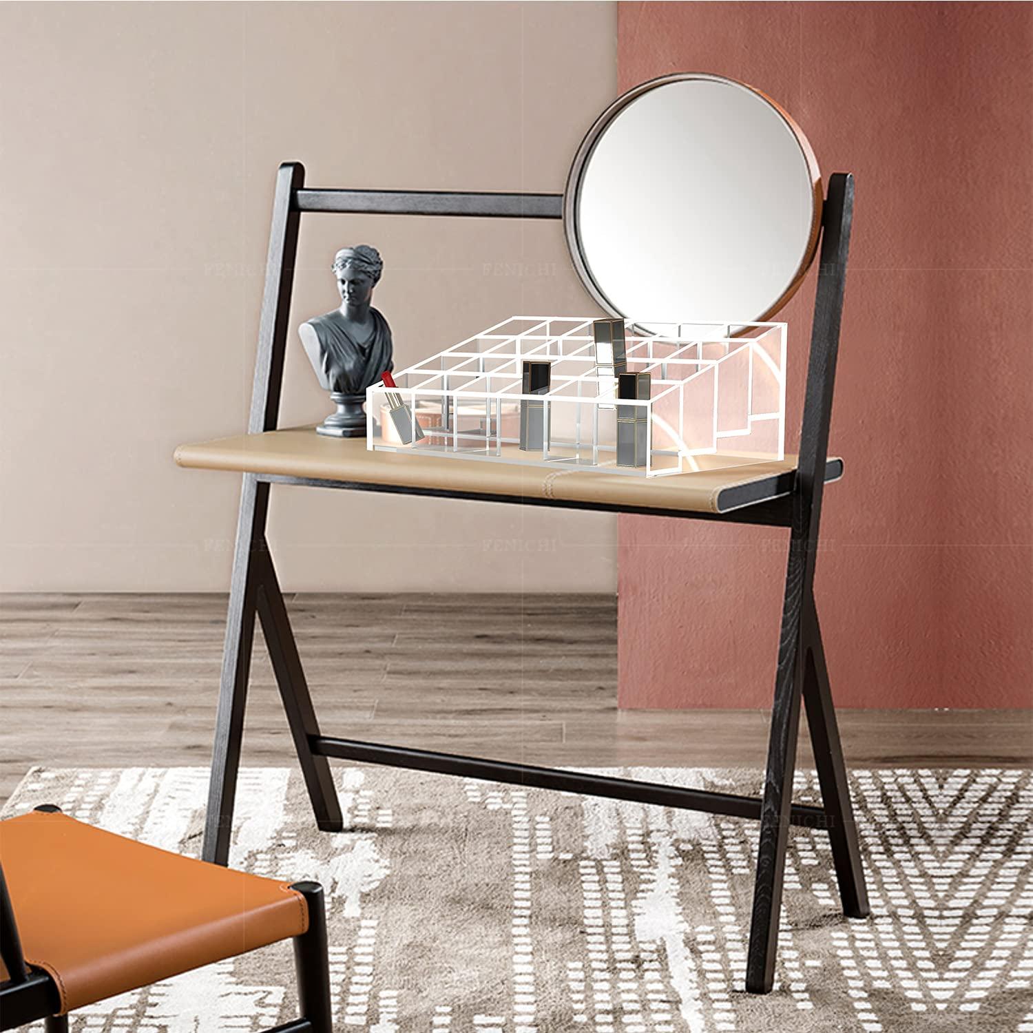 XINGLIAN 24 Slot Clear Lipstick Holder - Lipstick Organizer for Bottles