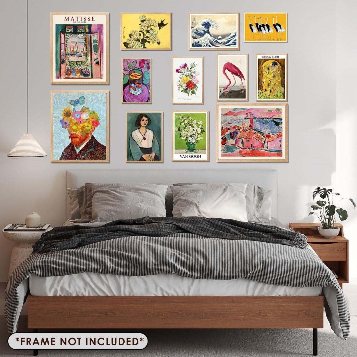 Colorful Boho Eclectic Wall Art Prints Set