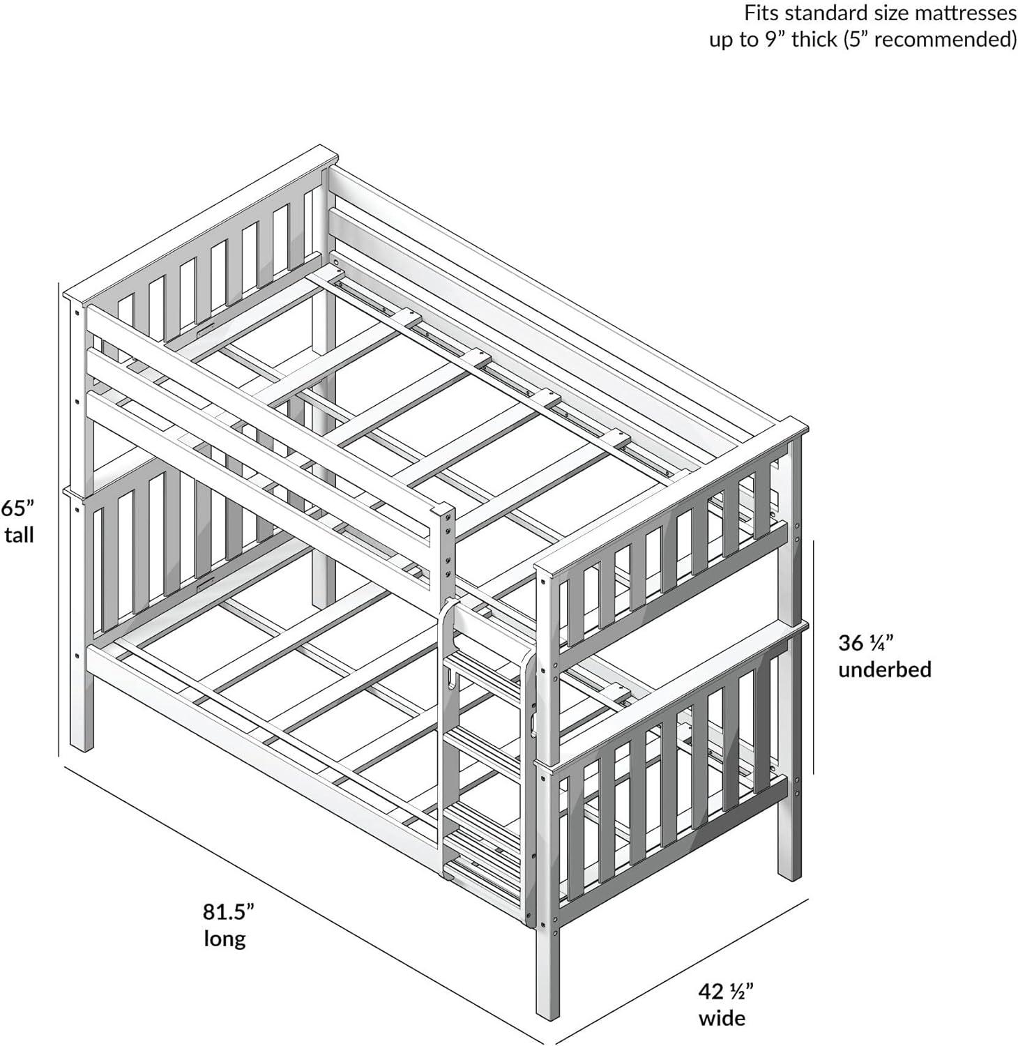 Max & Lily Twin over Twin Bunk Bed