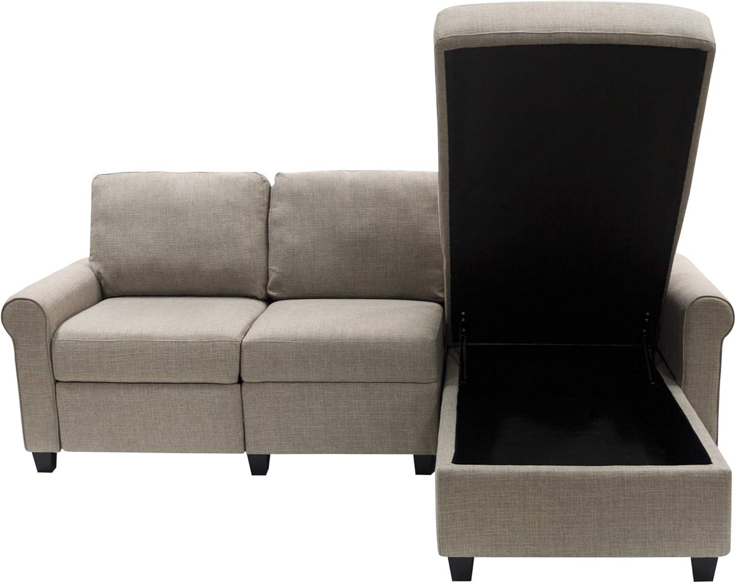 Serta Copenhagen Reclining Sectional Sofa with Storage Chaise