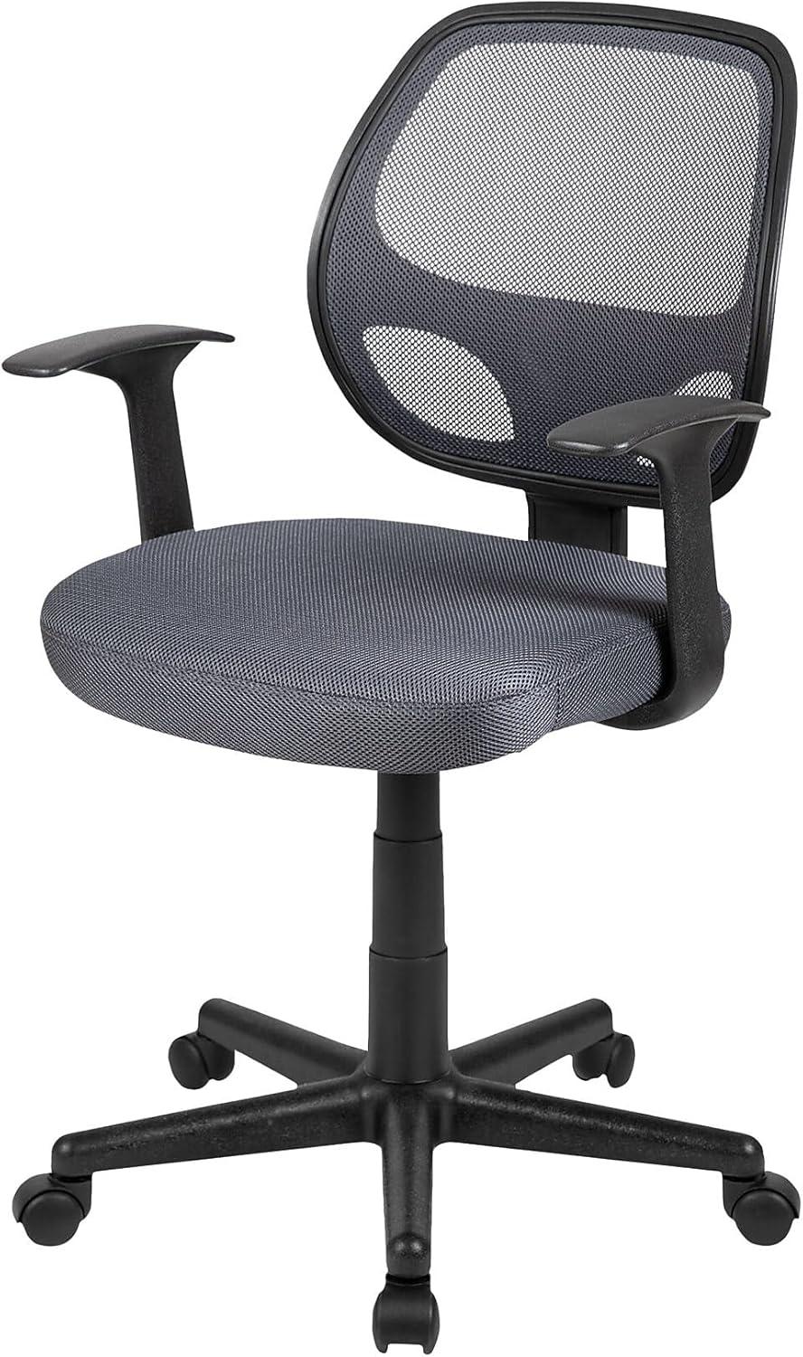 Flash Furniture Mid-Back Mesh Swivel Ergonomic Task Office Chair - Arms