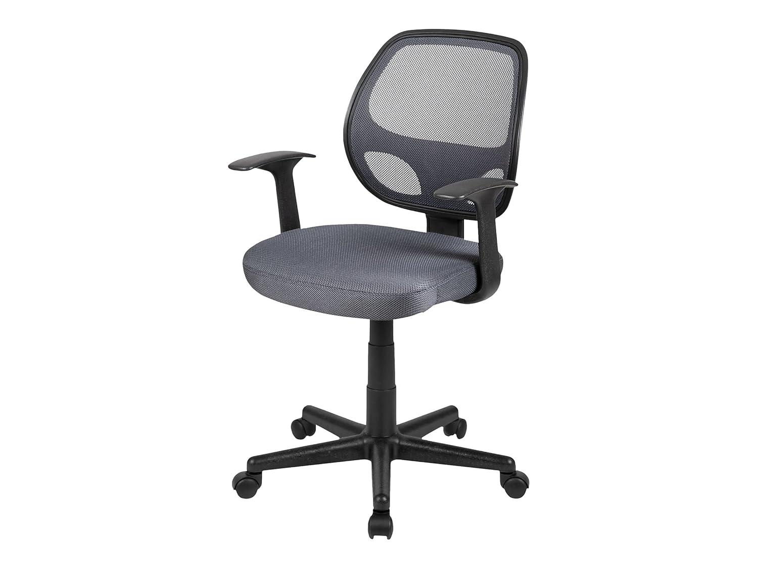 Flash Furniture Mid-Back Mesh Swivel Ergonomic Task Office Chair - Arms