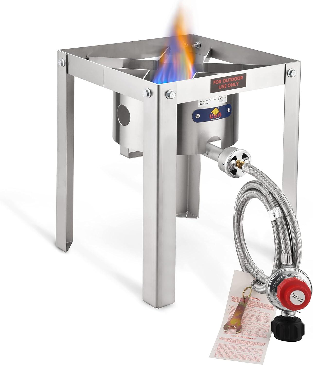 Stainless Steel Single Burner Propane Outdoor Gas Stove