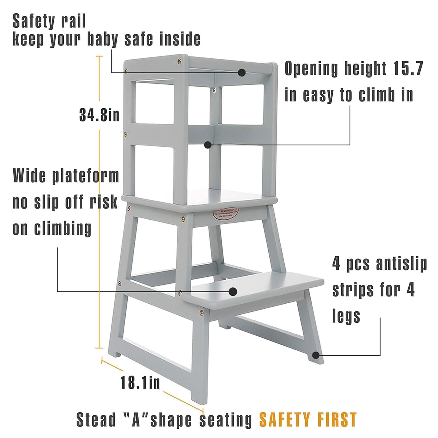 SDADI White 2 - Step Stool