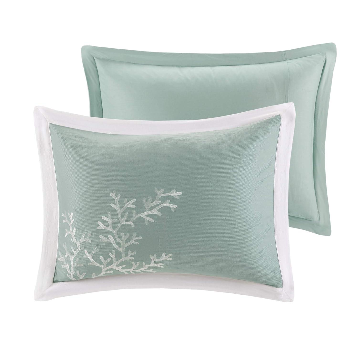 Harbor House Coastline Embroidered 100% Cotton 4 Piece Comforter Set