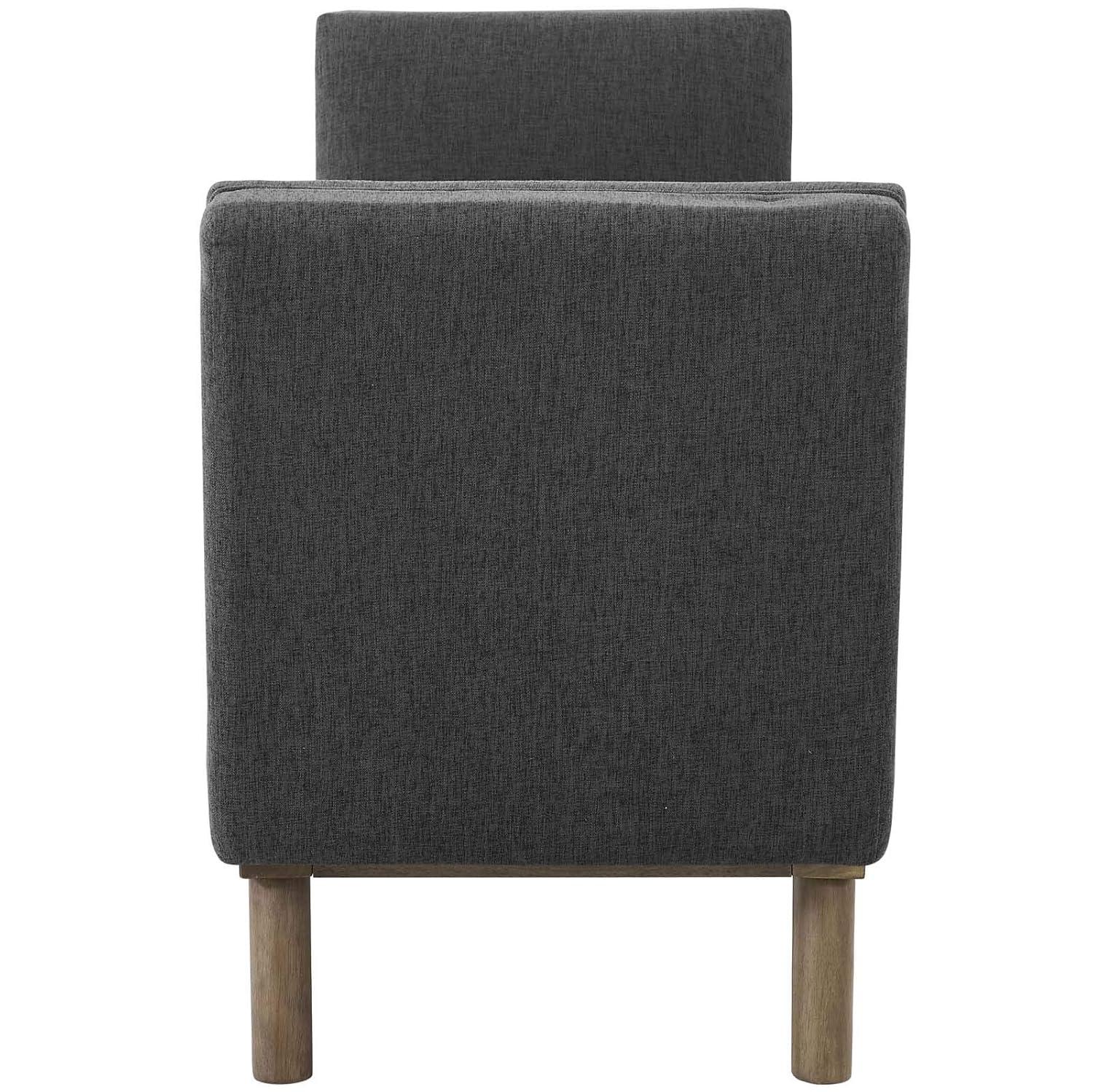 Modway Haven Tufted Button Upholstered Fabric Accent Bench