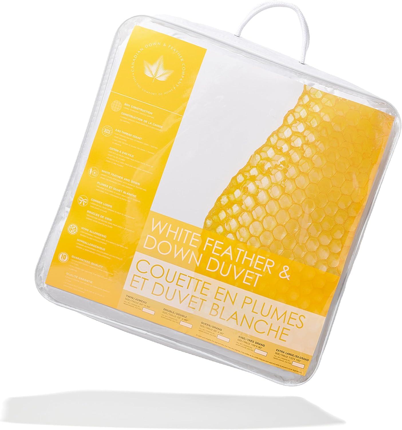 Canadian Down & Feather Company White Feather And Down Duvet