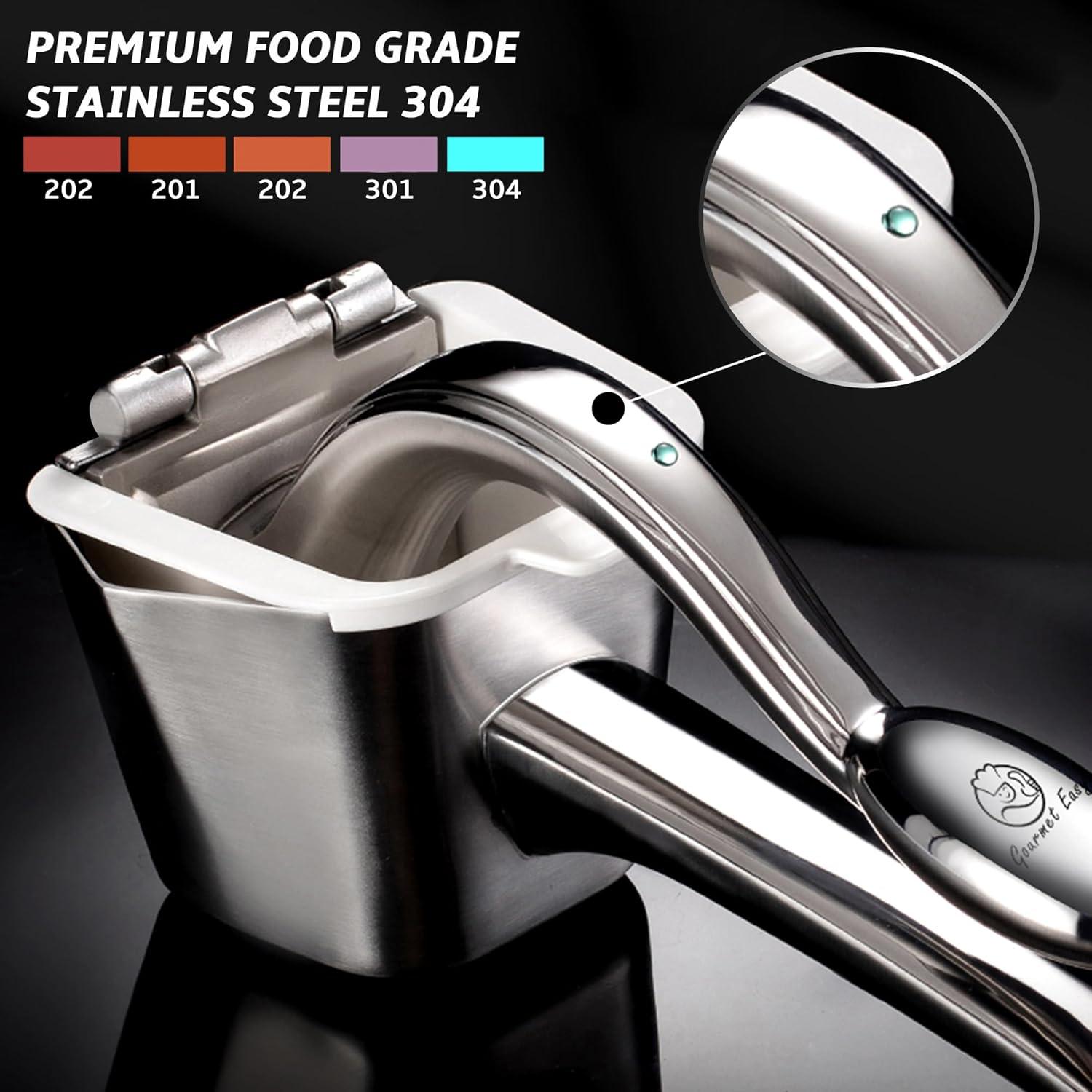 Gourmet Easy - Stainless Steel Lemon Squeezer, Heavy-Duty Orange Juicer, Durable Hand Press Citrus Juicer, Portable Lime Squeezer, Rust-Free, Easy to Clean, Ideal for Kitchen & Bar
