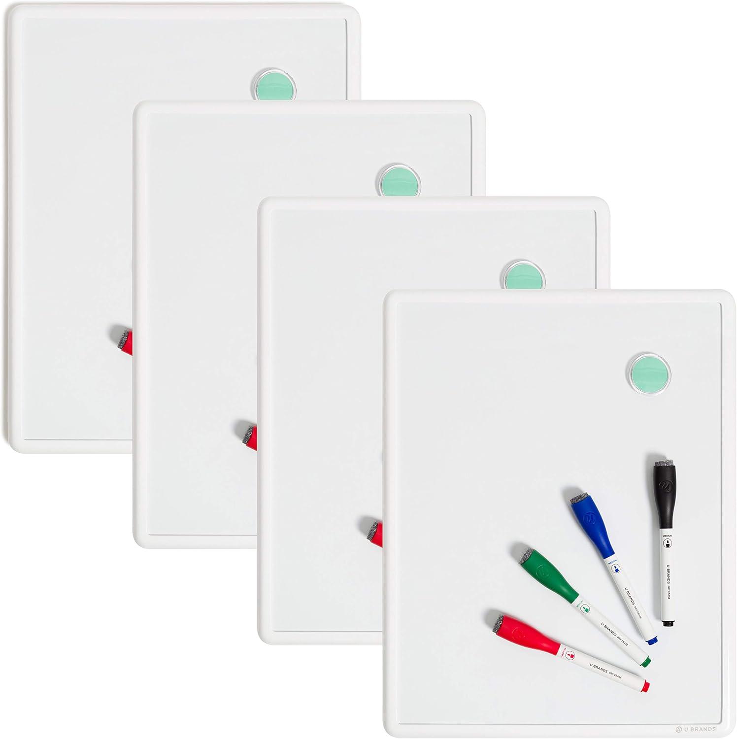U Brands Freestanding Steel Magnetic Mini - Up To 2' Whiteboard