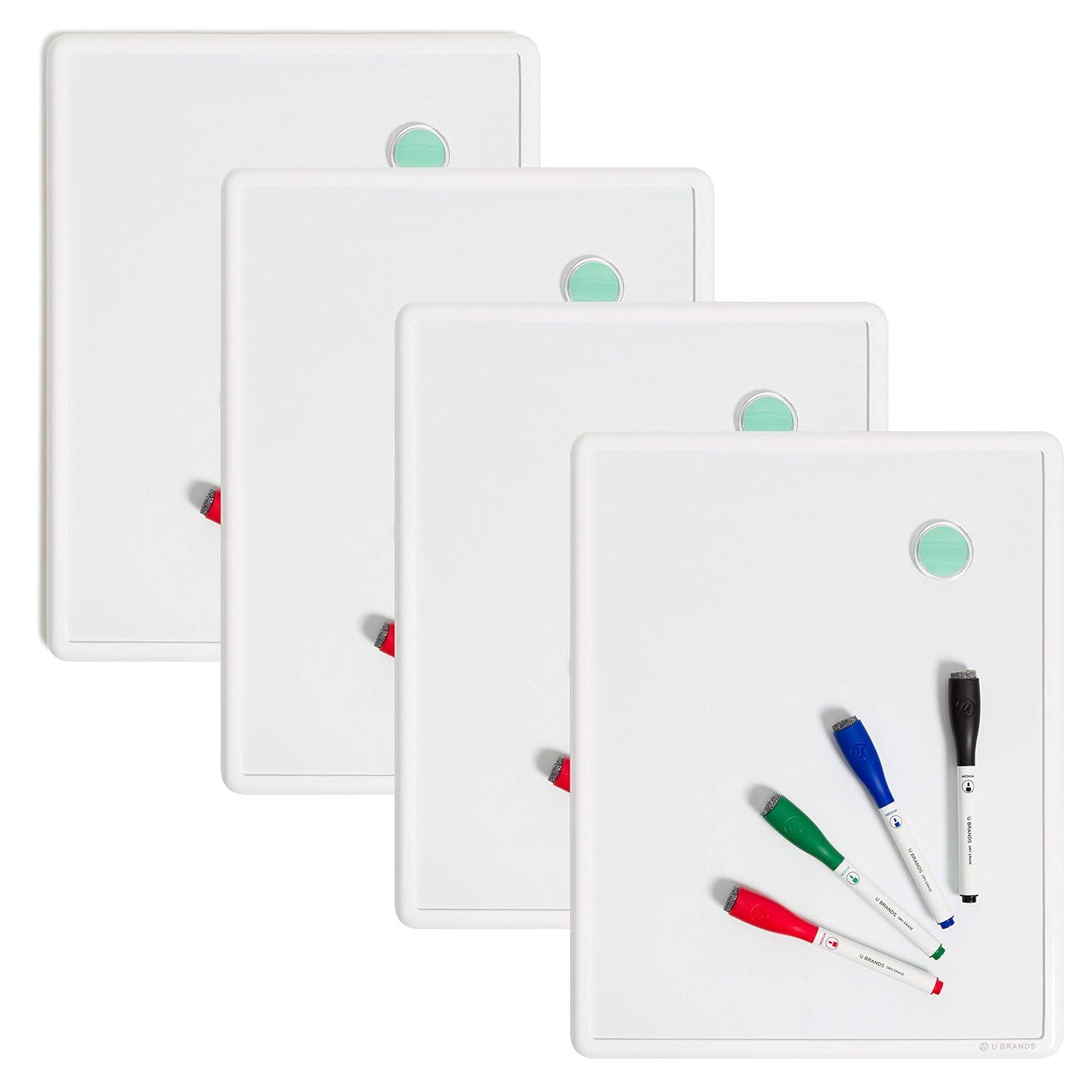 U Brands Freestanding Steel Magnetic Mini - Up To 2' Whiteboard