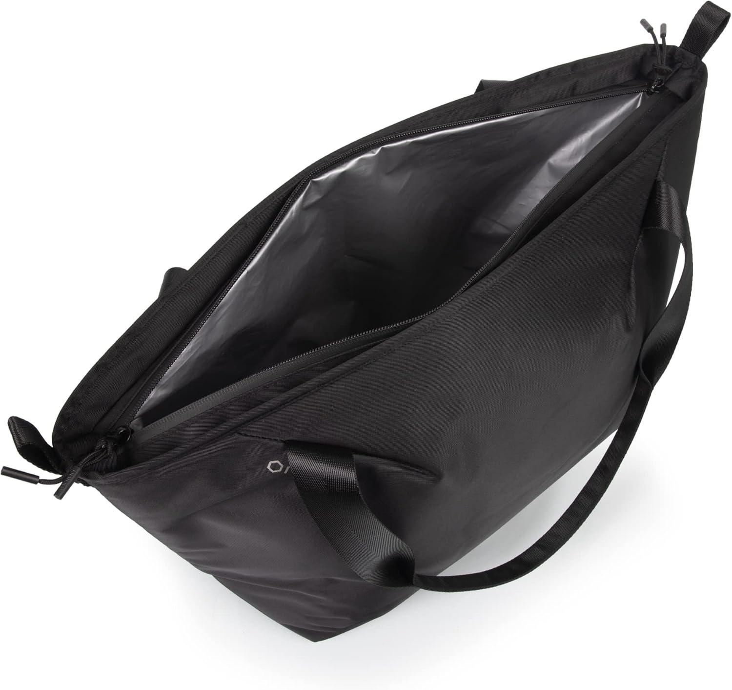 Carbon Black Insulated Recycled Material Cooler Tote Bag