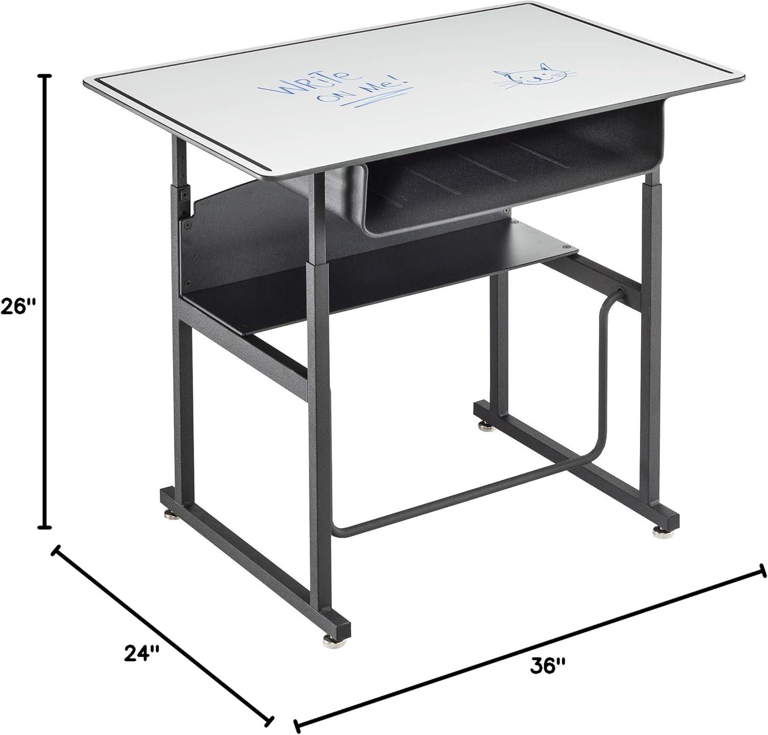 Safco Products Company AlphaBetter® Wood Adjustable Height Open Front Desk