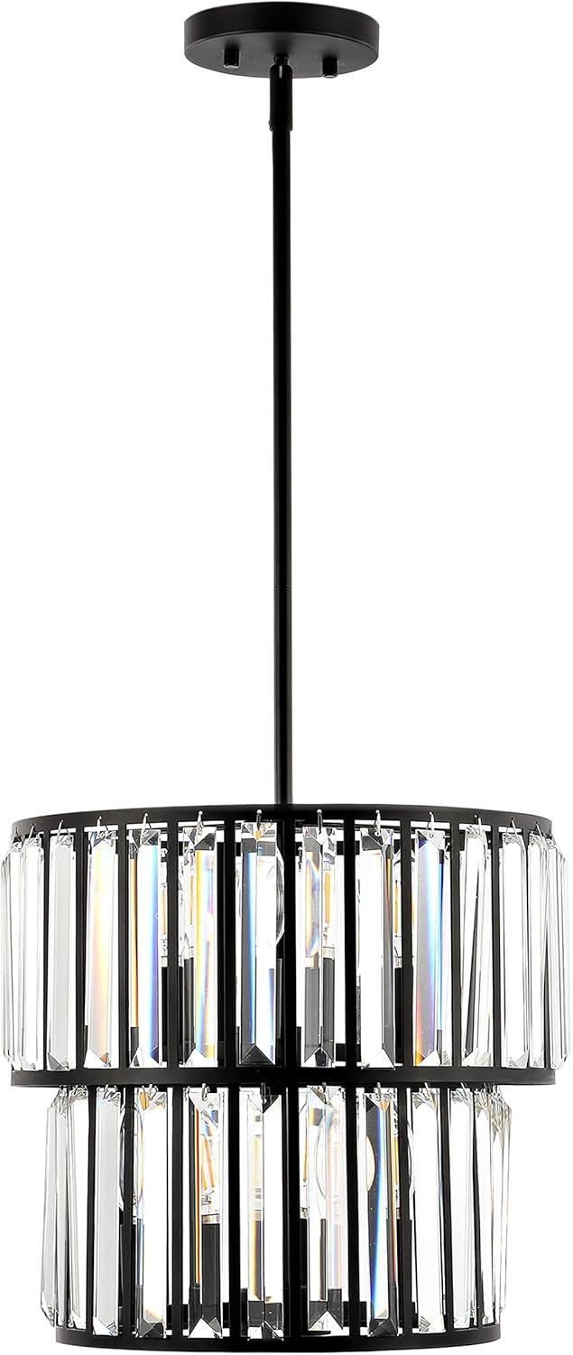 6 - Light Dimmable Tiered Chandelier