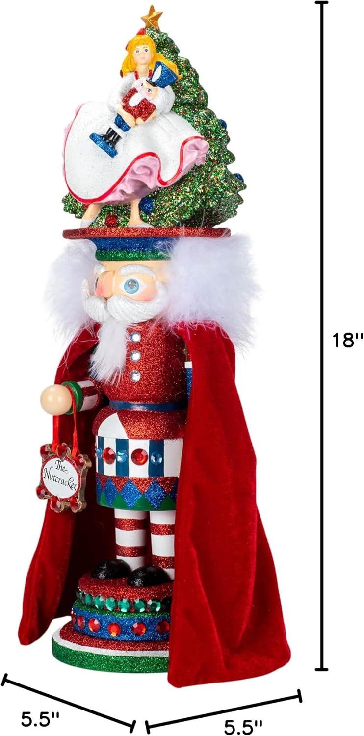 18-Inch Red and Green Hollywood Clara Hat Nutcracker