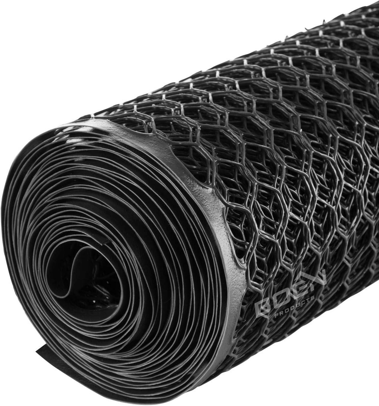 Black Plastic 2' x 25' Poultry Hex Garden Fence Netting