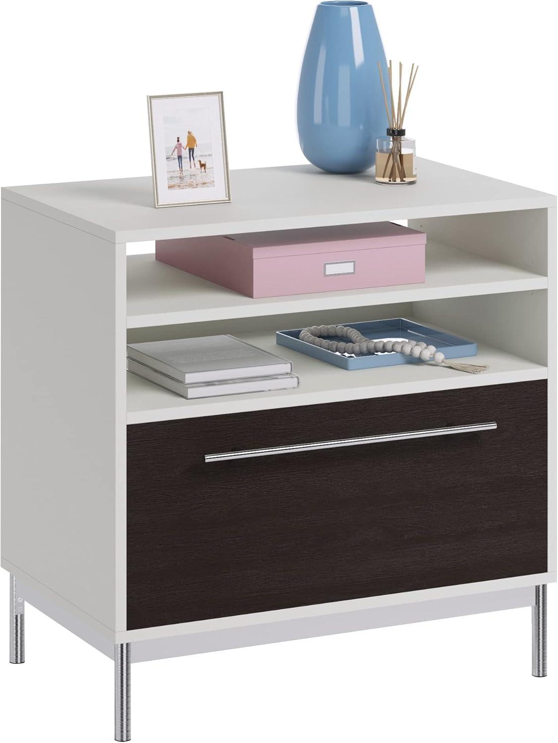 Sauder Vista Key Engineered Wood Lateral File Cabinet in Pearl Oak/Misted Elm