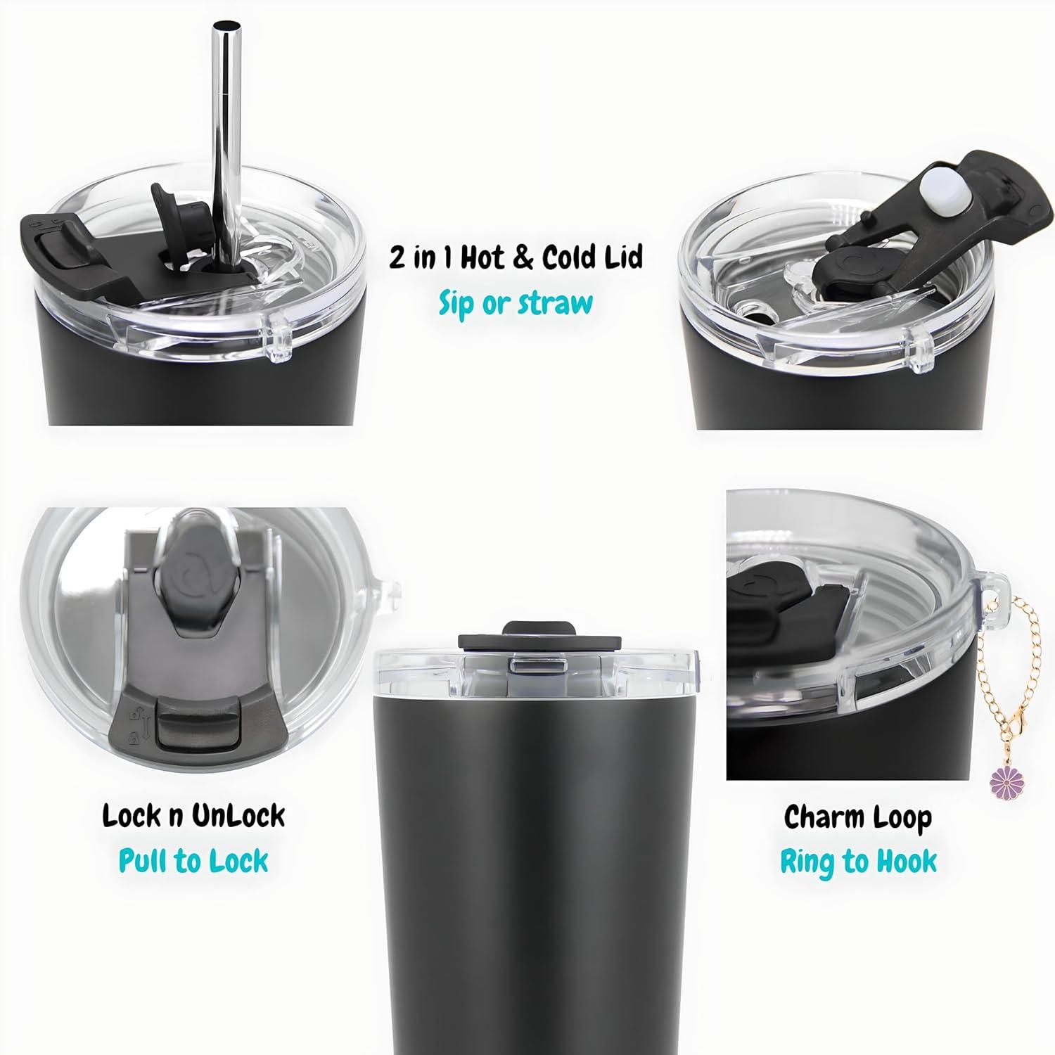 Drinco Drinco 20oz. Double Wall Insulated Stainless Steel Travel Tumbler