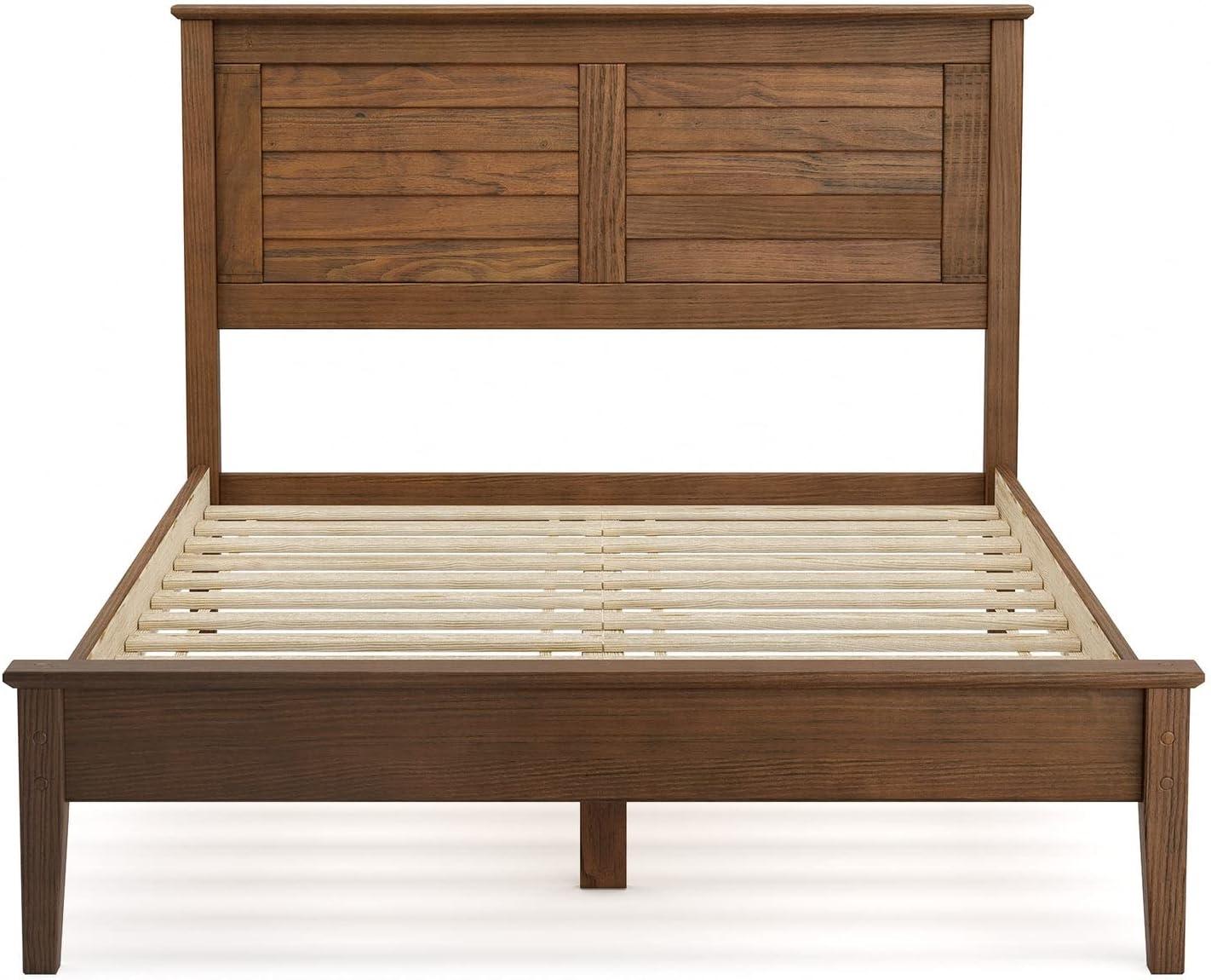 Greenport Solid Wood Louvered Bed