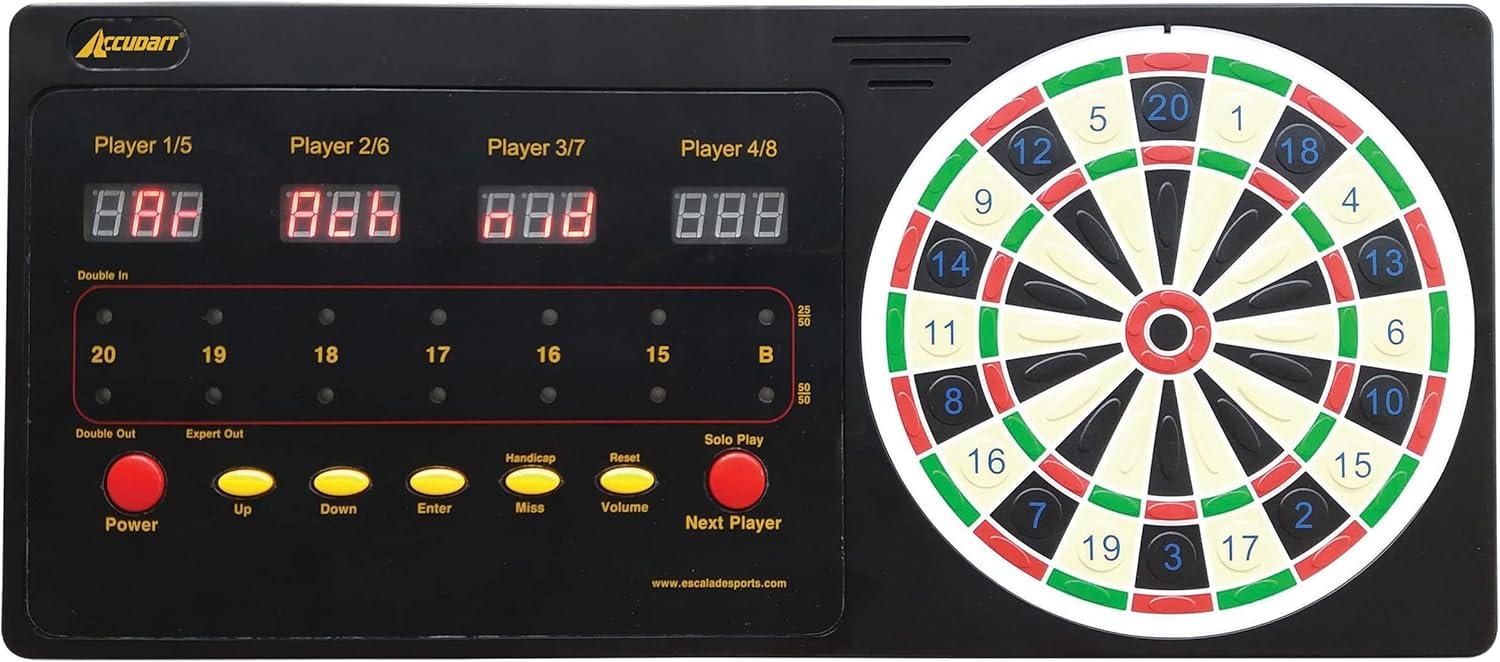 Black Electronic Touch Pad Dart Scorer with LED Display