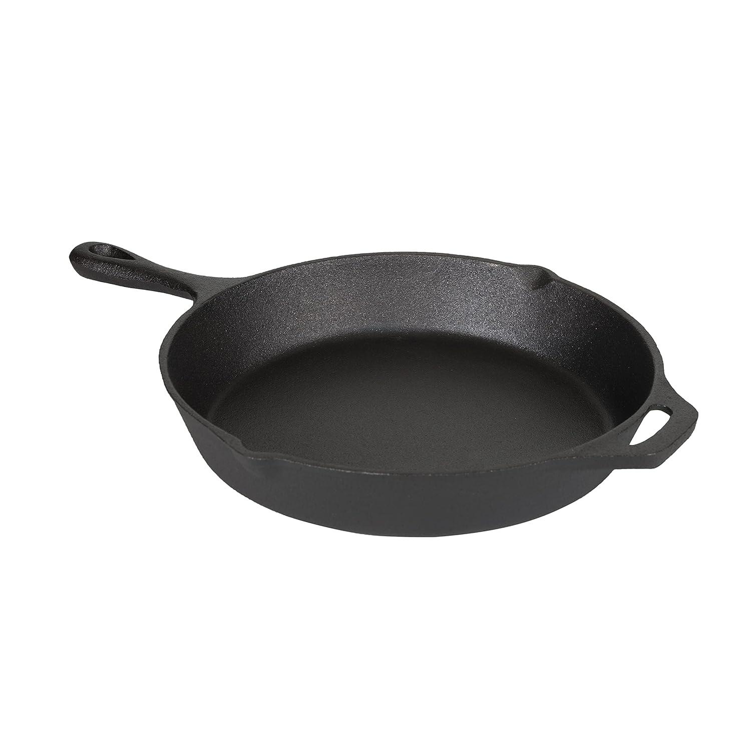 Oster 3 Piece Cast Iron Pre-Seasoned Frying Pans