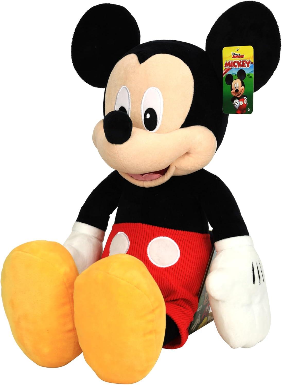 Disney Junior Mickey Mouse Jumbo 25-inch Plush Mickey Mouse, Officially Licensed Kids Toys for Ages 2 Up, Gifts and Presents