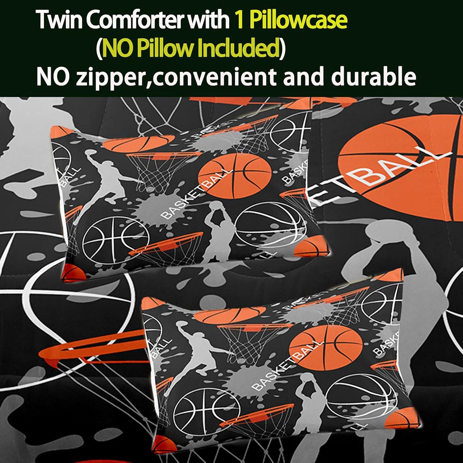 Bodhi 3D Basketball Sports Microfiber Comforter Set for Boys