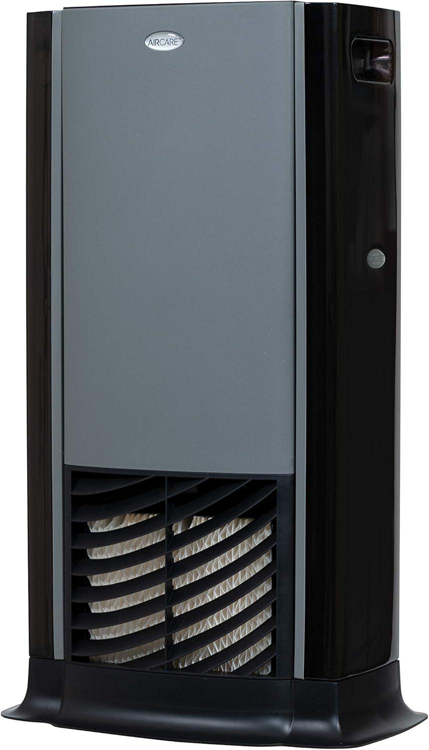 AIRCARE D46 720 Tower Evaporative Humidifier for 1200 sq. ft, Titanium/Black