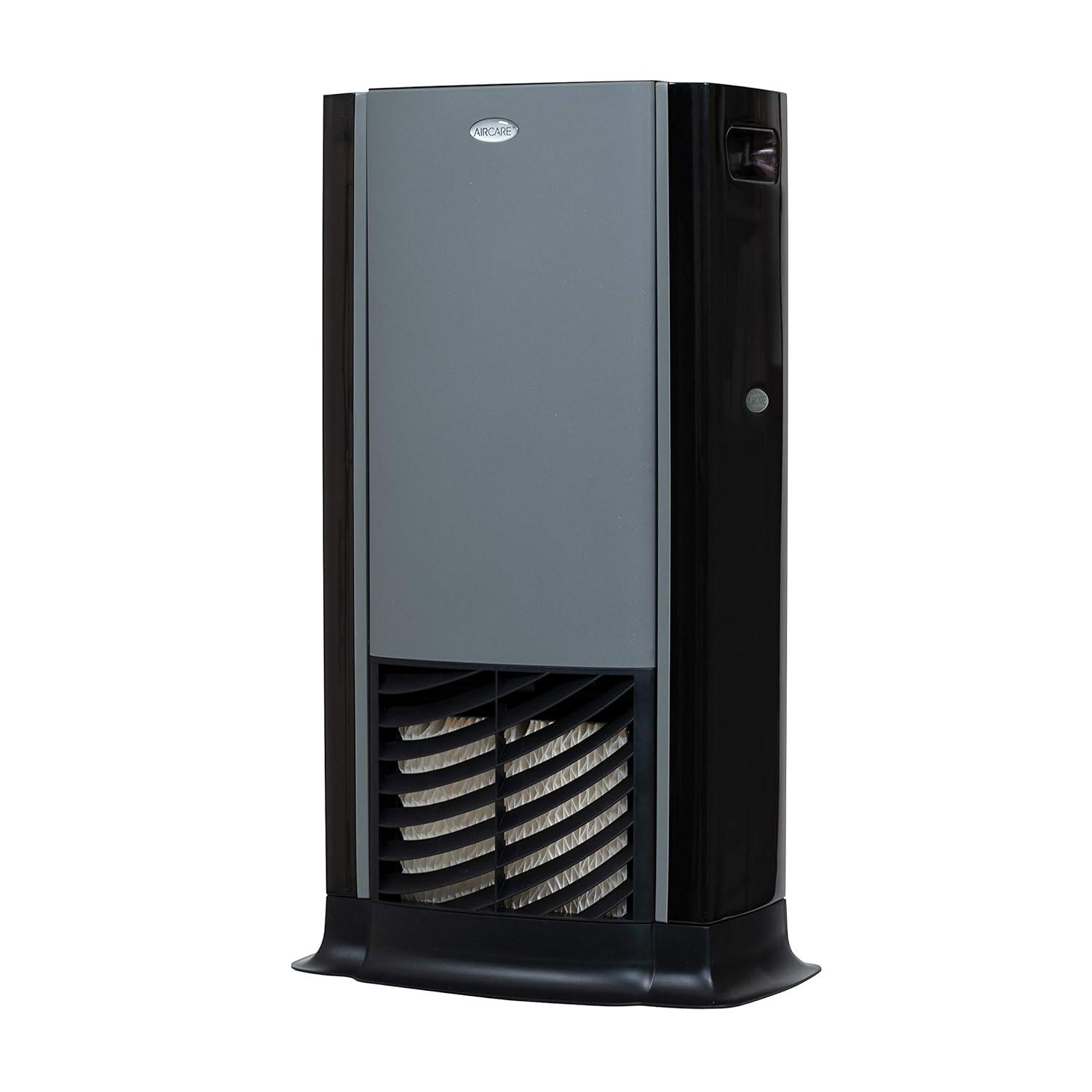 AIRCARE D46 720 Humidificador Evaporativo Tower para 1200 Pies Cuadrados, Titanio/negro