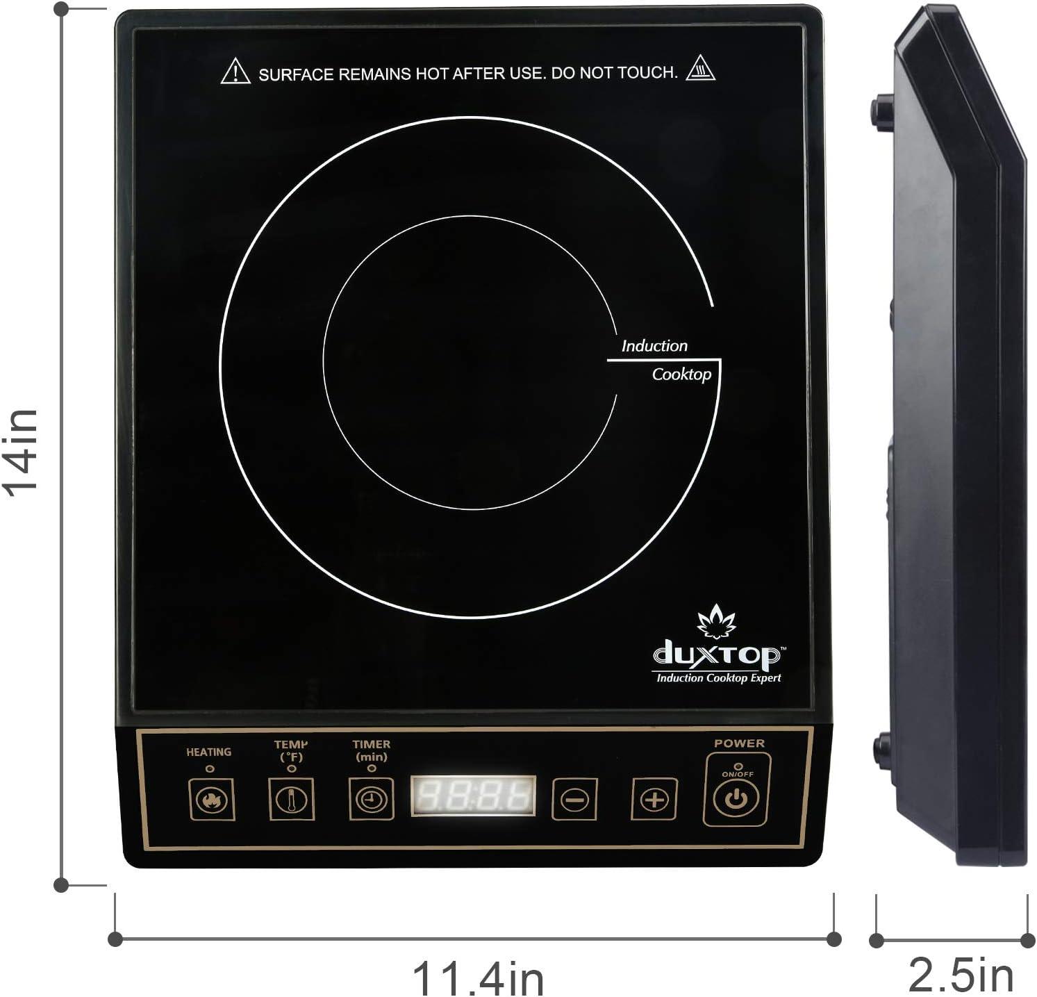 Duxtop 1800W Portable Induction Cooktop Countertop Burner, Gold 9120MC/BT-M20B