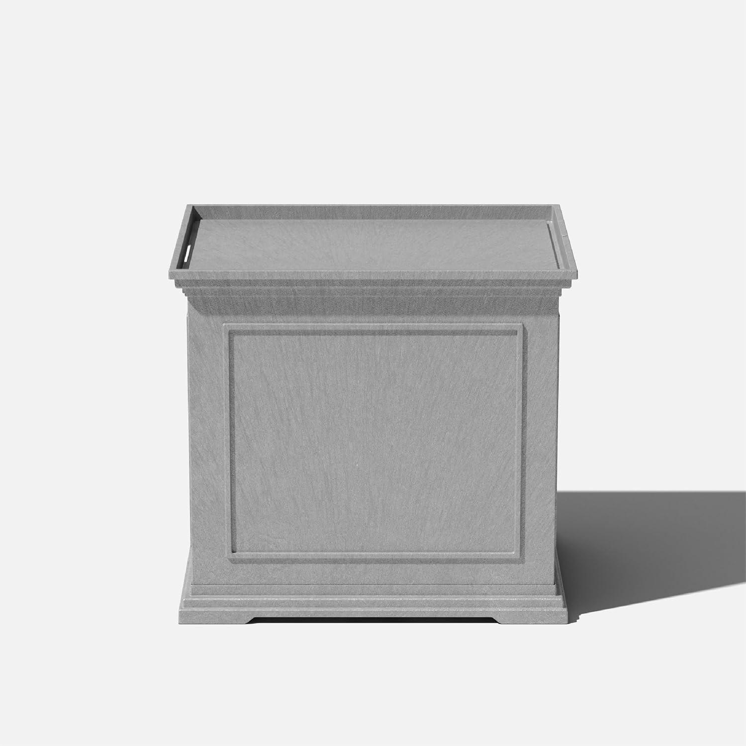 Brixton Series Rectangular Plastic Outdoor Side Table