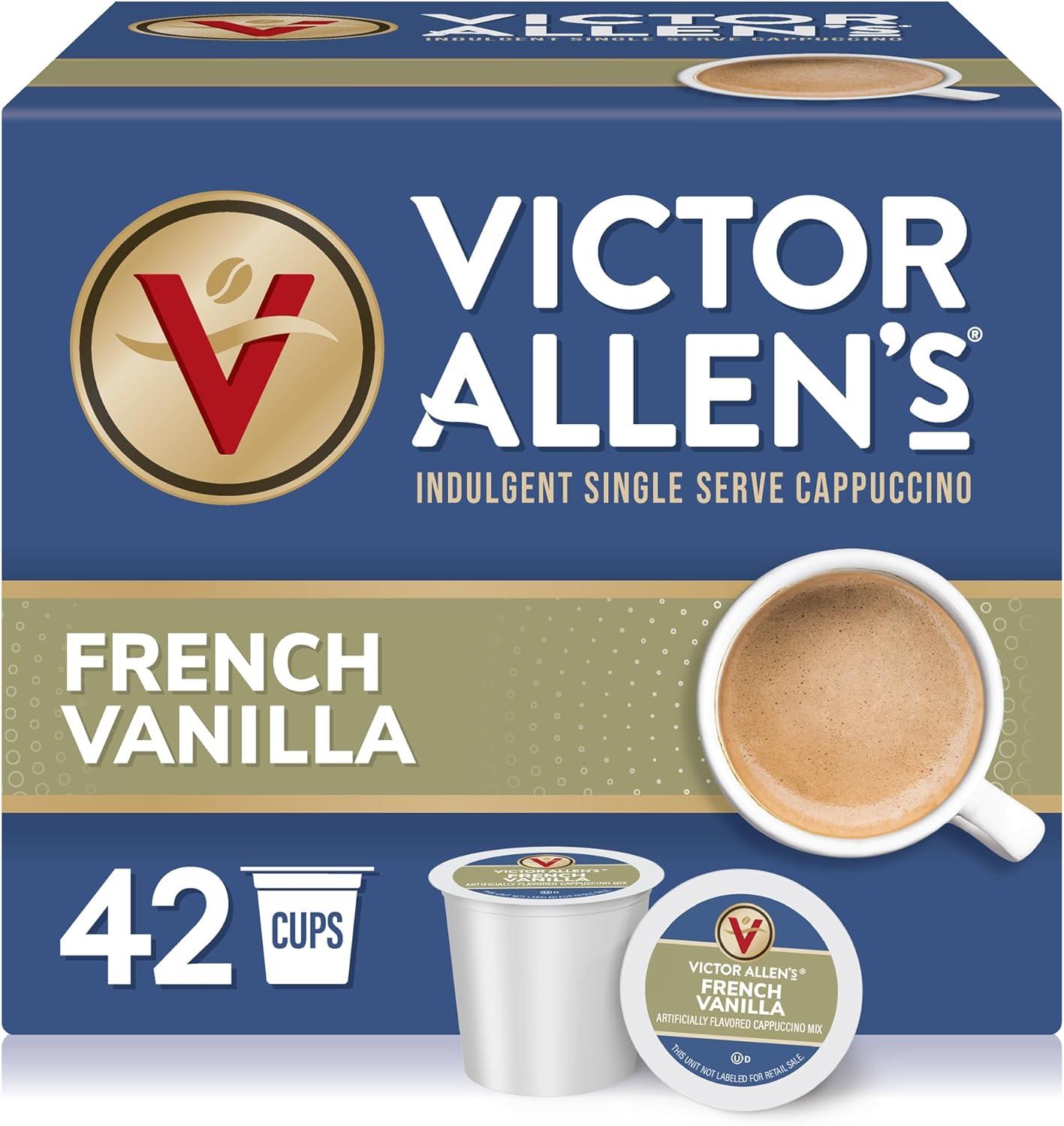 Victor Allen's Coffee French Vanilla Flavored Cappuccino Cups, 42 Ct