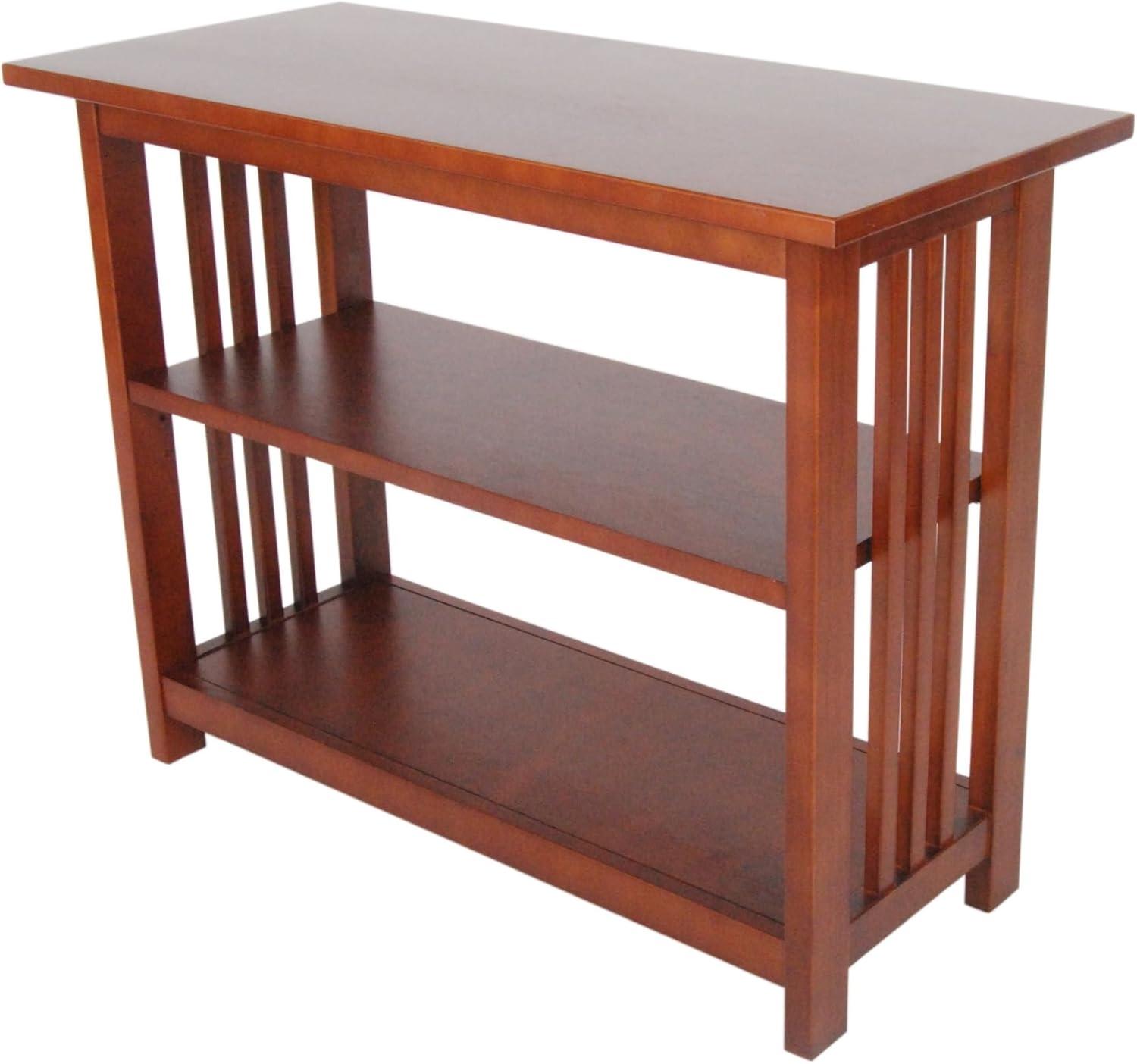 24" 2-shelf Bookshelf Wood Cherry - Alaterre Furniture: Mid-Century Modern, Stained Finish, Fixed Shelves