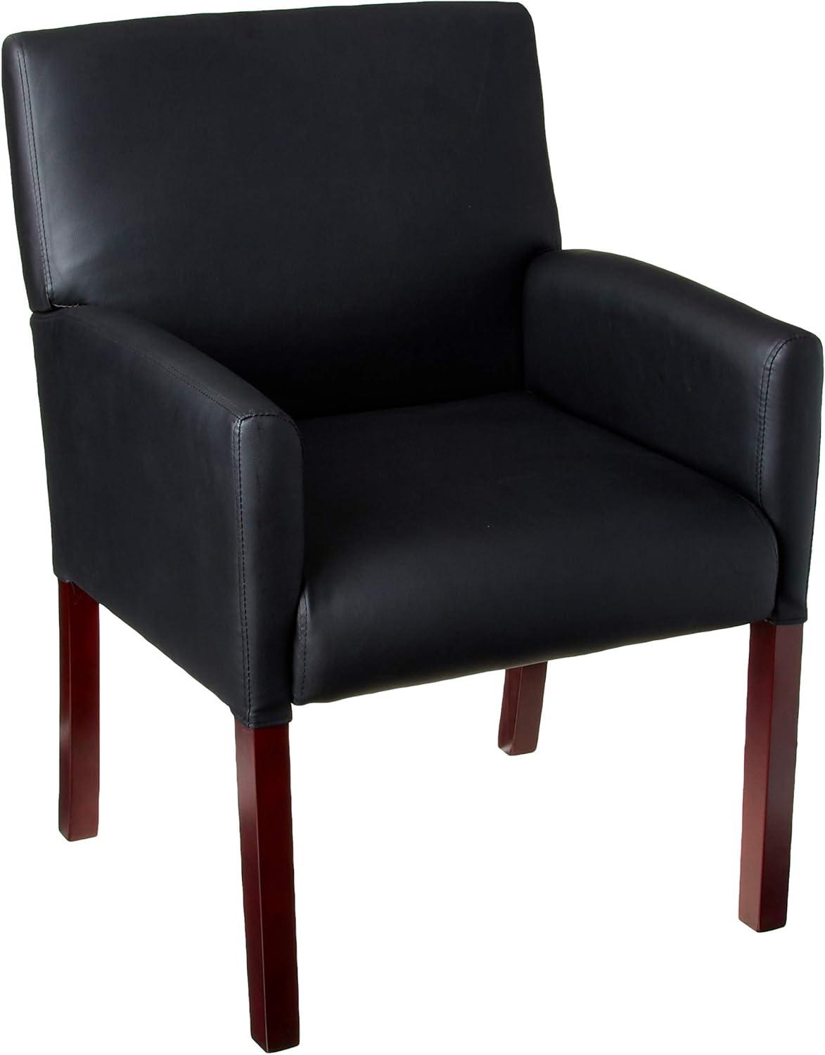 Boss Office Products Black Joinable Midback Guest Reception Waiting Room Chair