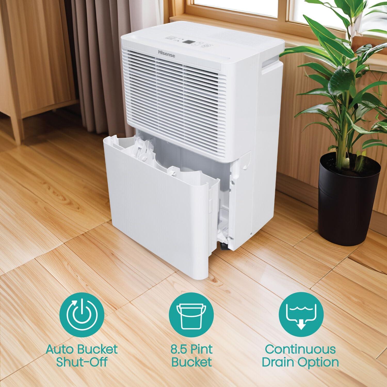 HiSense Hisense Energy Star 25-Pint Portable Dehumidifier with Auto-Shutoff
