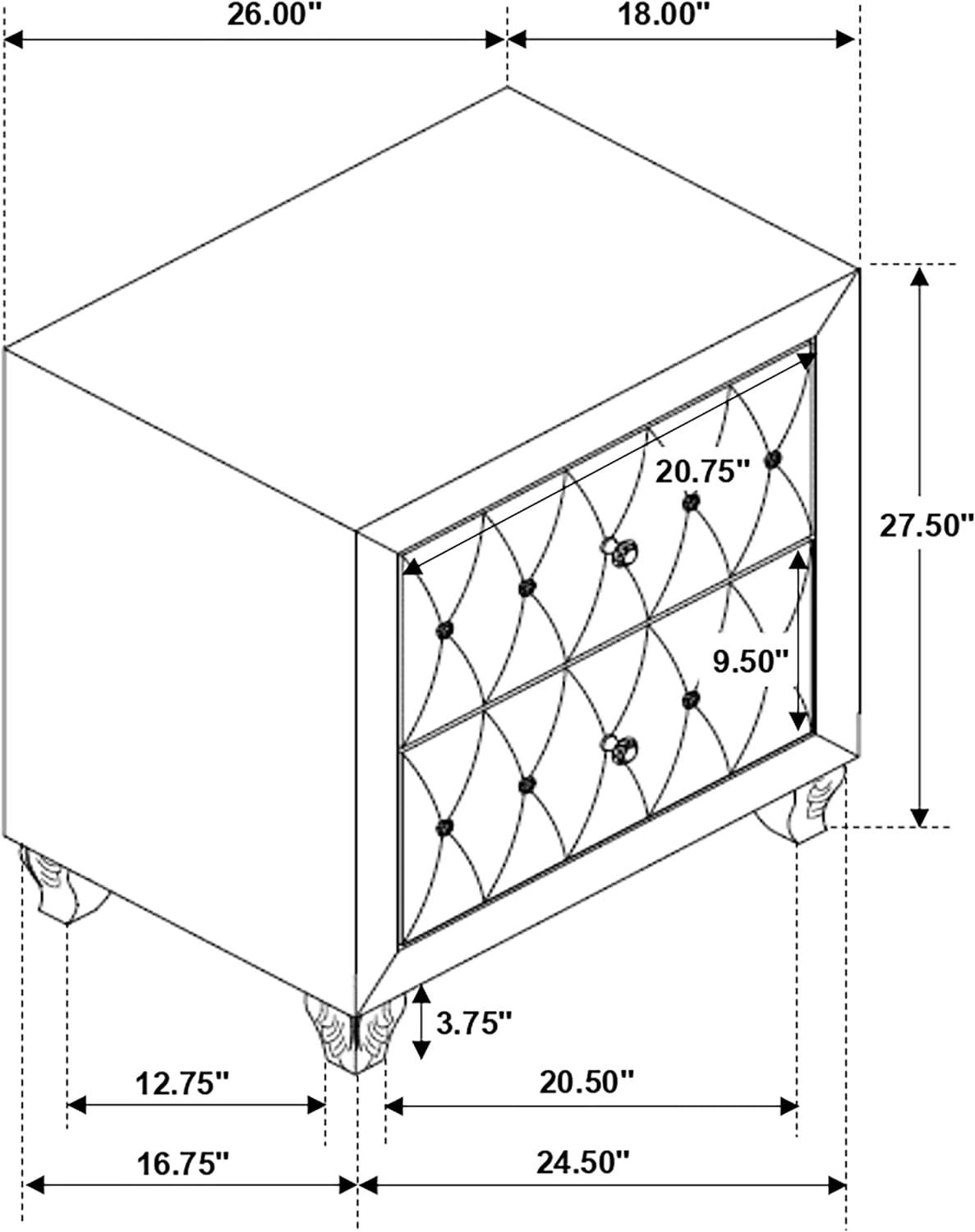 Coaster 205102-CO Nightstand
