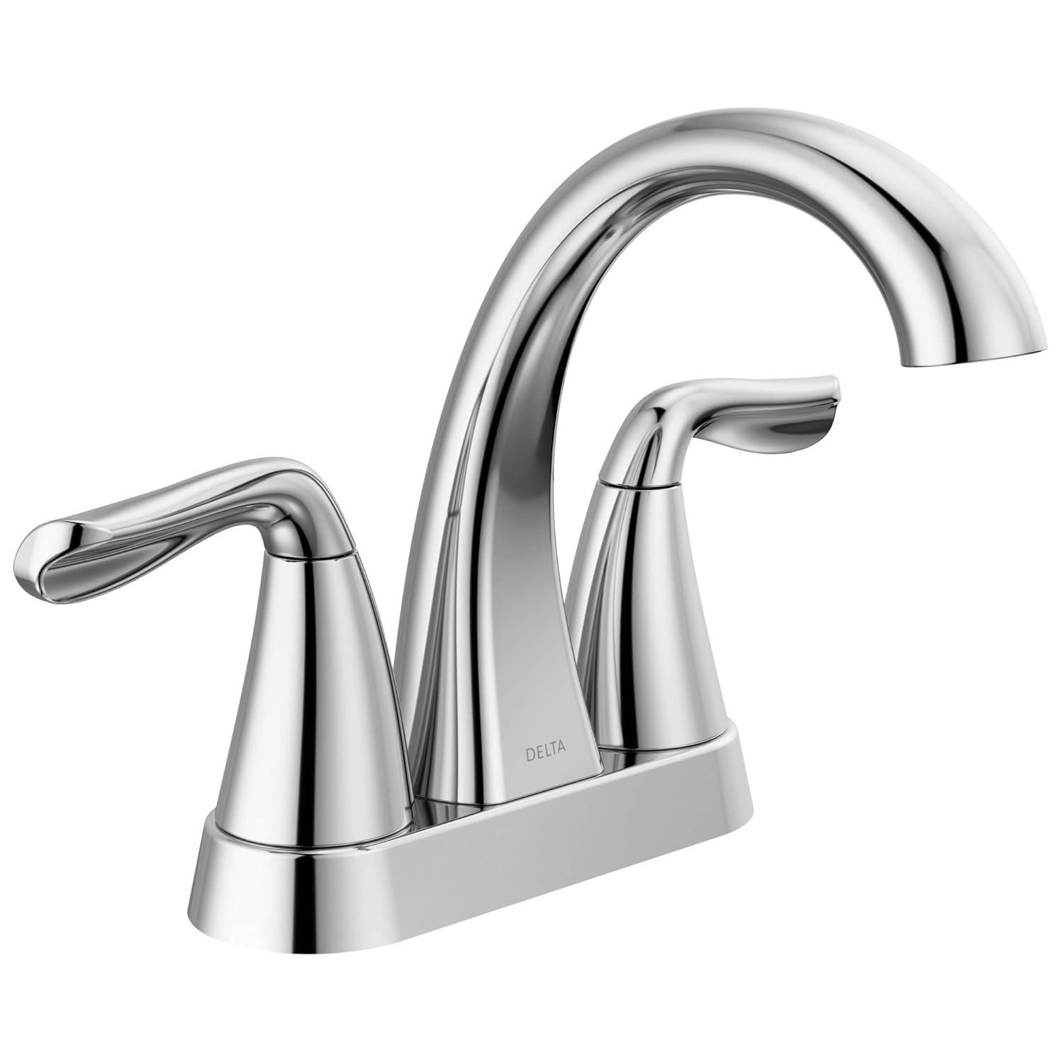 Arvo Centerset Bathroom Faucet with Drain Assembly, 2-handle Bathroom Sink Faucet