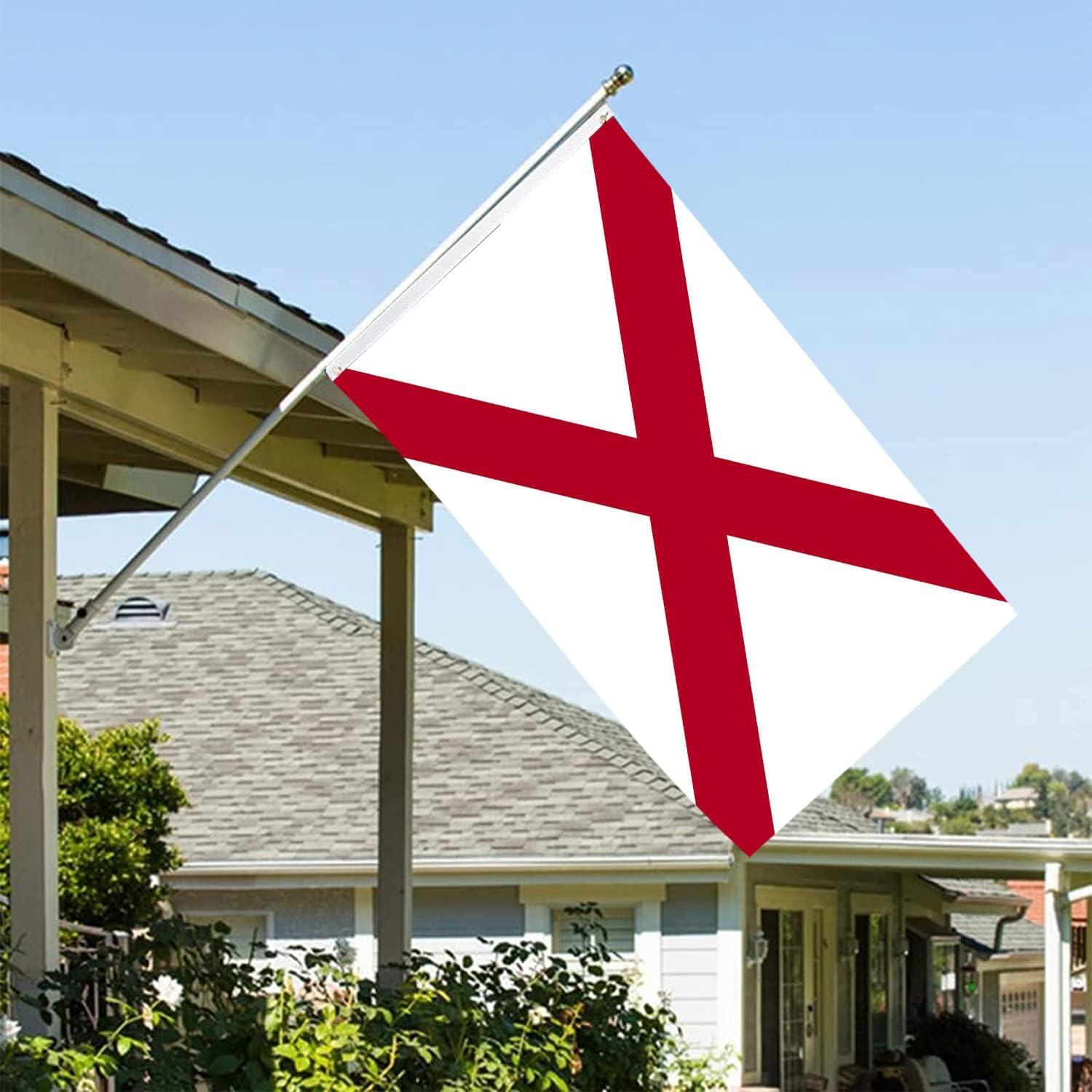 New York State Flag Double Sided 3x5 ft, Heavy Duty 3 Ply Durable Polyester, NY Flag with Vibrant Print/4 Rows Hemming/Brass Grommets