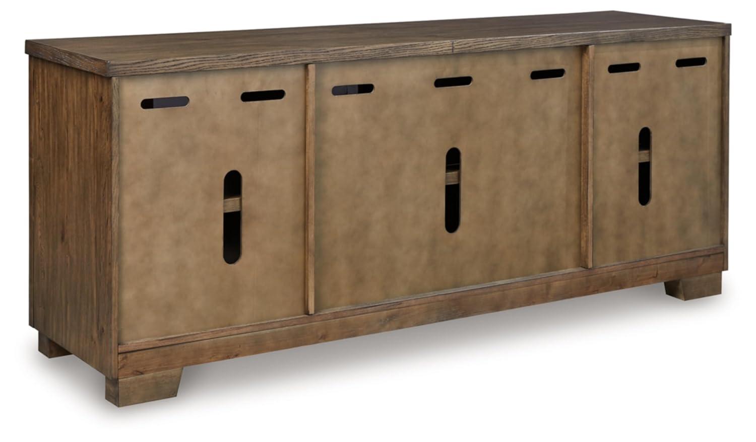 Signature Design by Ashley Rosswain Brown 80" TV Stand for TVs up to 91"