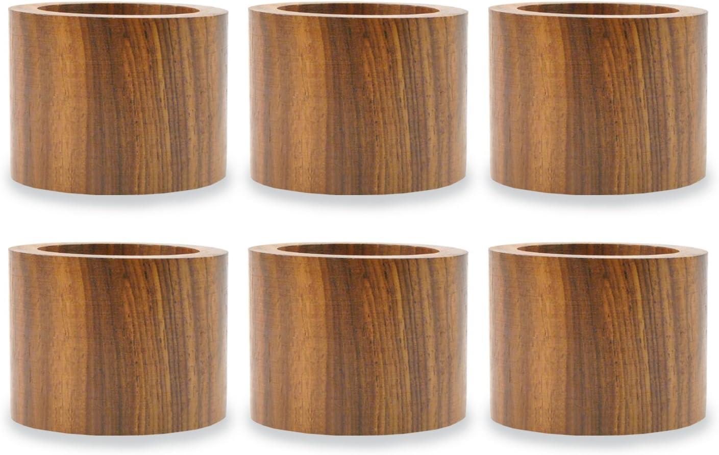 Wood Band Napkin Ring Set of 6