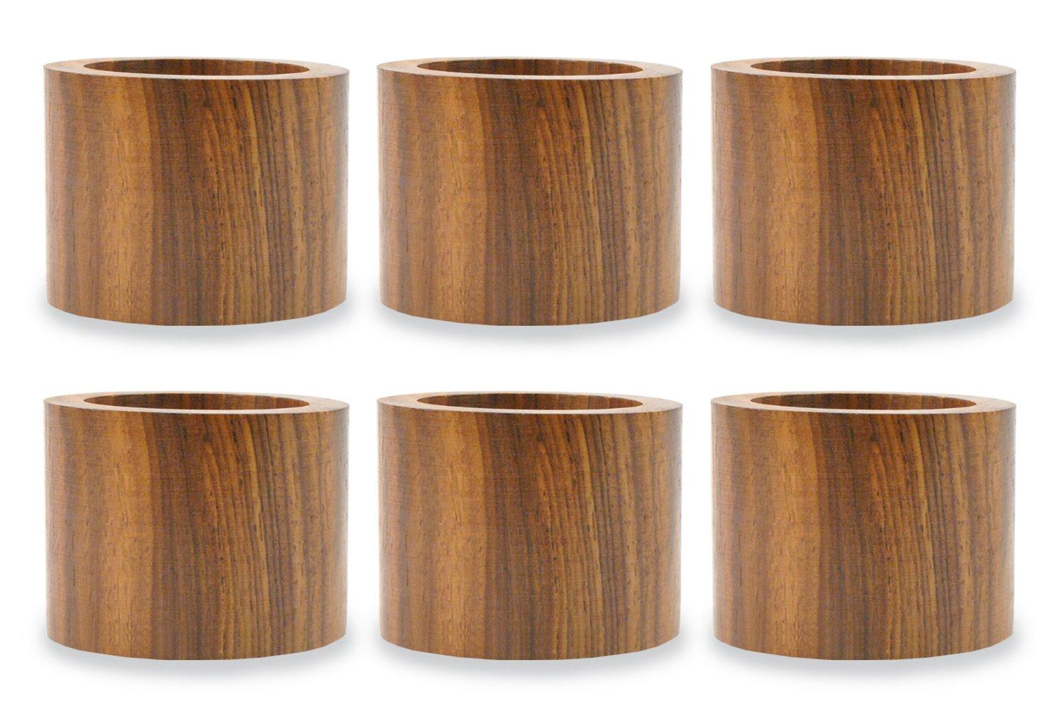 Wood Band Napkin Ring Set of 6