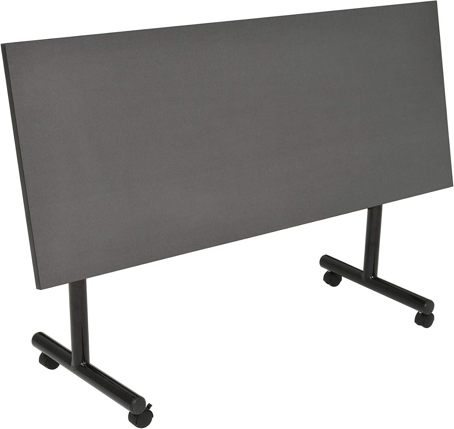 Regency Kobe 60 x 30 in. Flip-Top Training Nesting Table with Modesty Panel- Grey