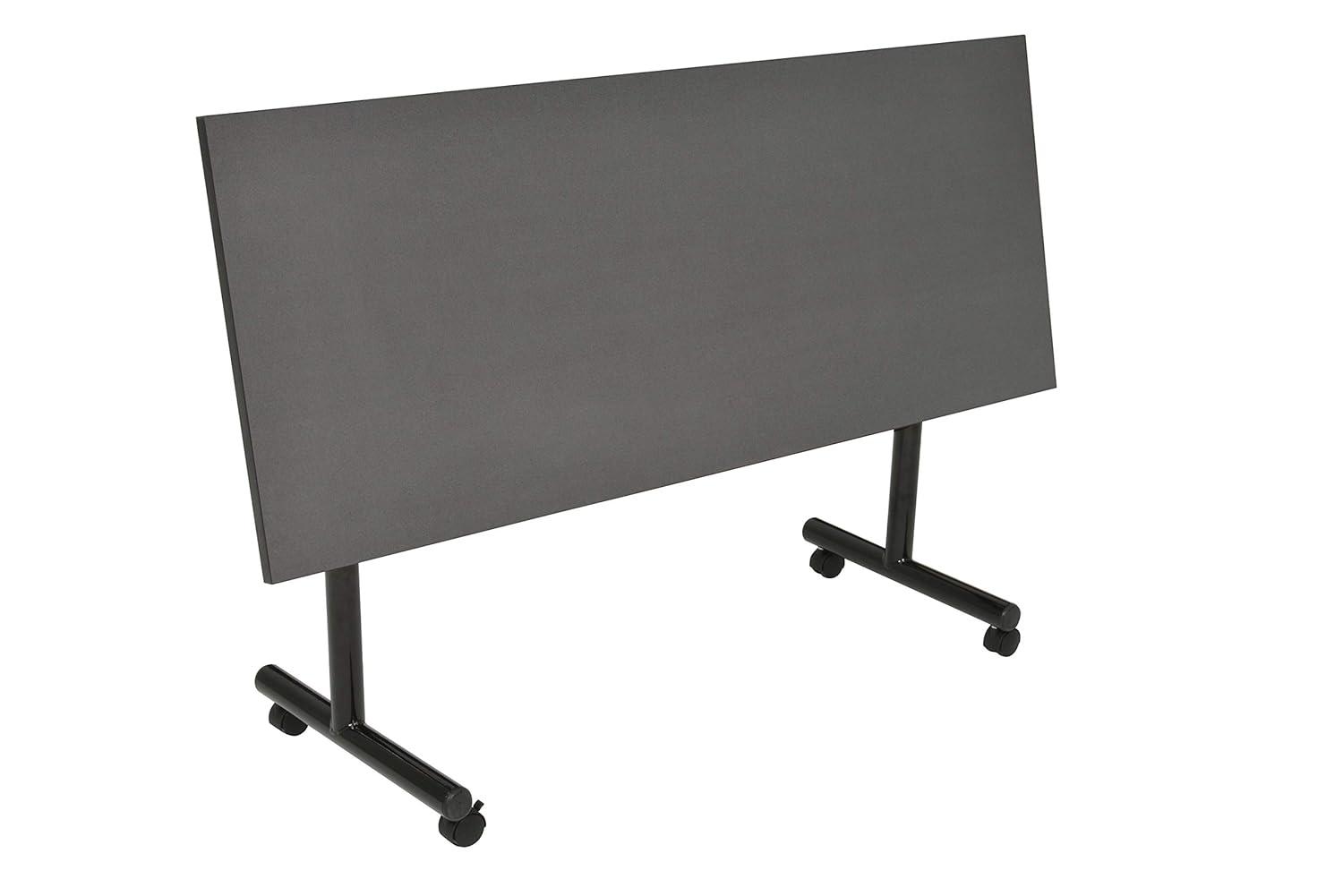 Regency Kobe 60 x 30 in. Flip-Top Training Nesting Table with Modesty Panel- Grey