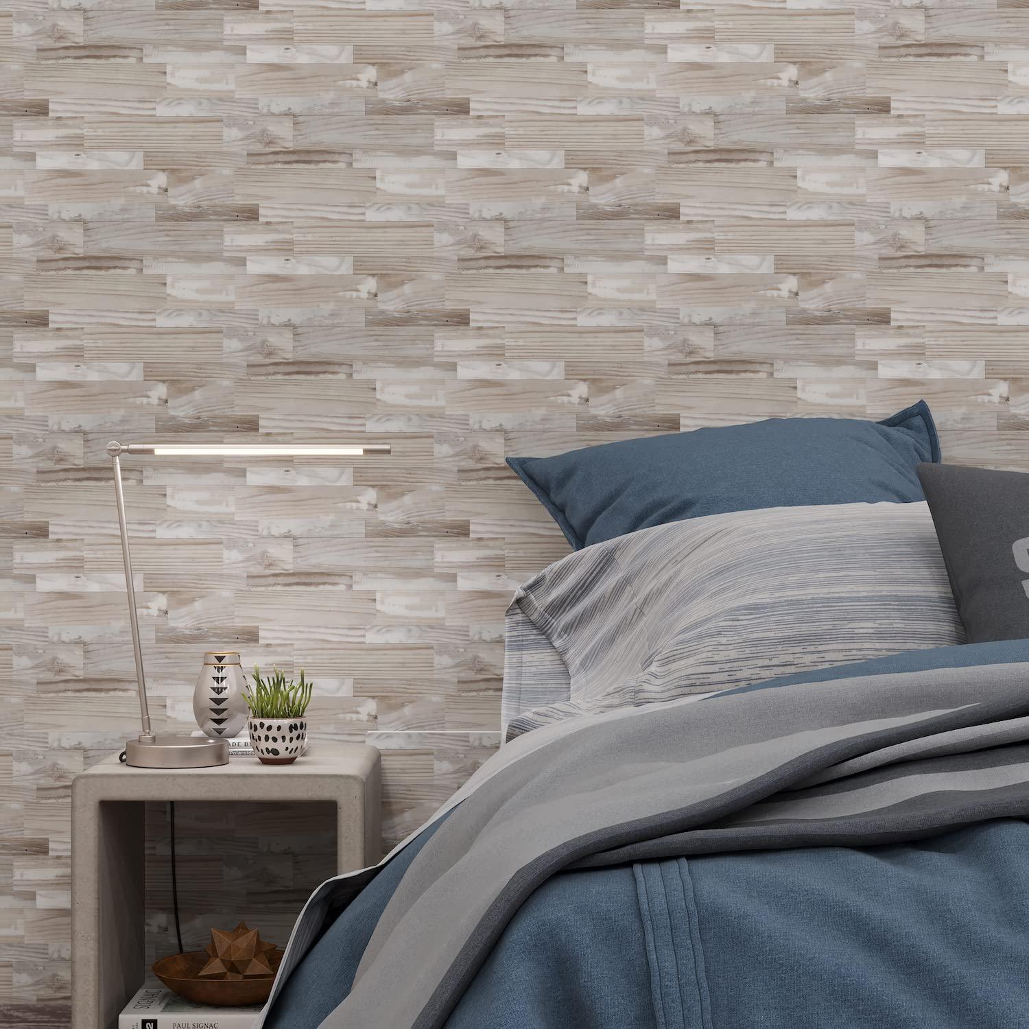 Avant Decor | Stone Composite Mixed Subway Tile | Peel and Stick Kitchen Backsplash Tiles | Stick On Wall Tiles | Easy DIY Installation | 5” x 5” | Sample Tile