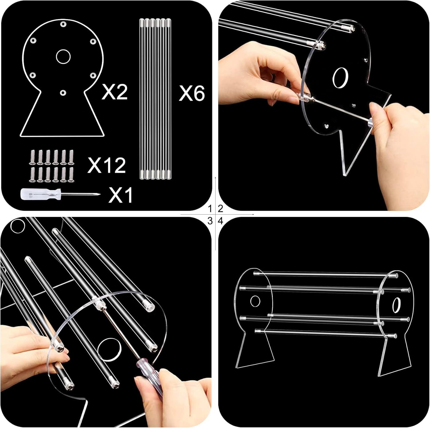 Headband Holder,Hairband Display Stand, Clear Jewelry Organizer for Girl Women Gifts, The Perfect Headband Display Organizer