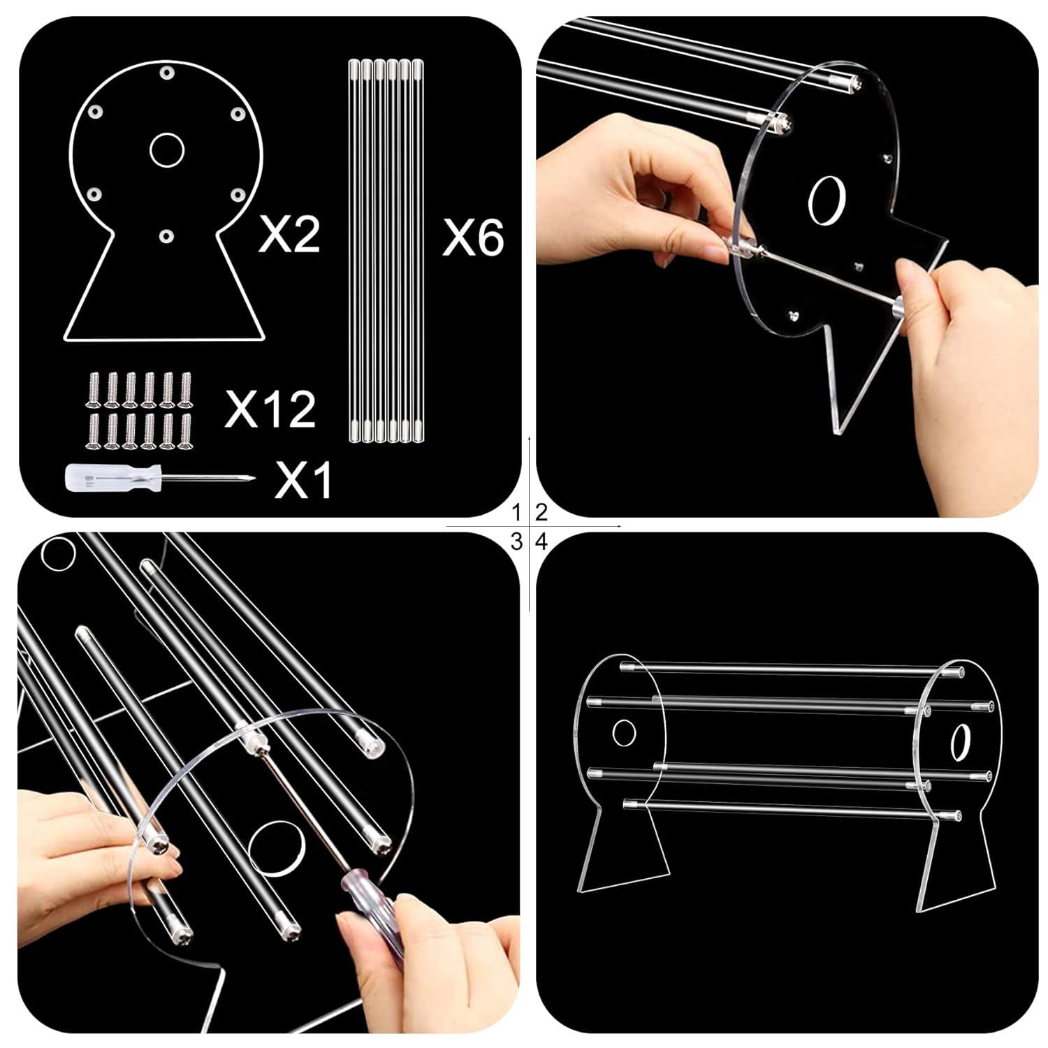 Headband Holder,Hairband Display Stand, Clear Jewelry Organizer for Girl Women Gifts, The Perfect Headband Display Organizer