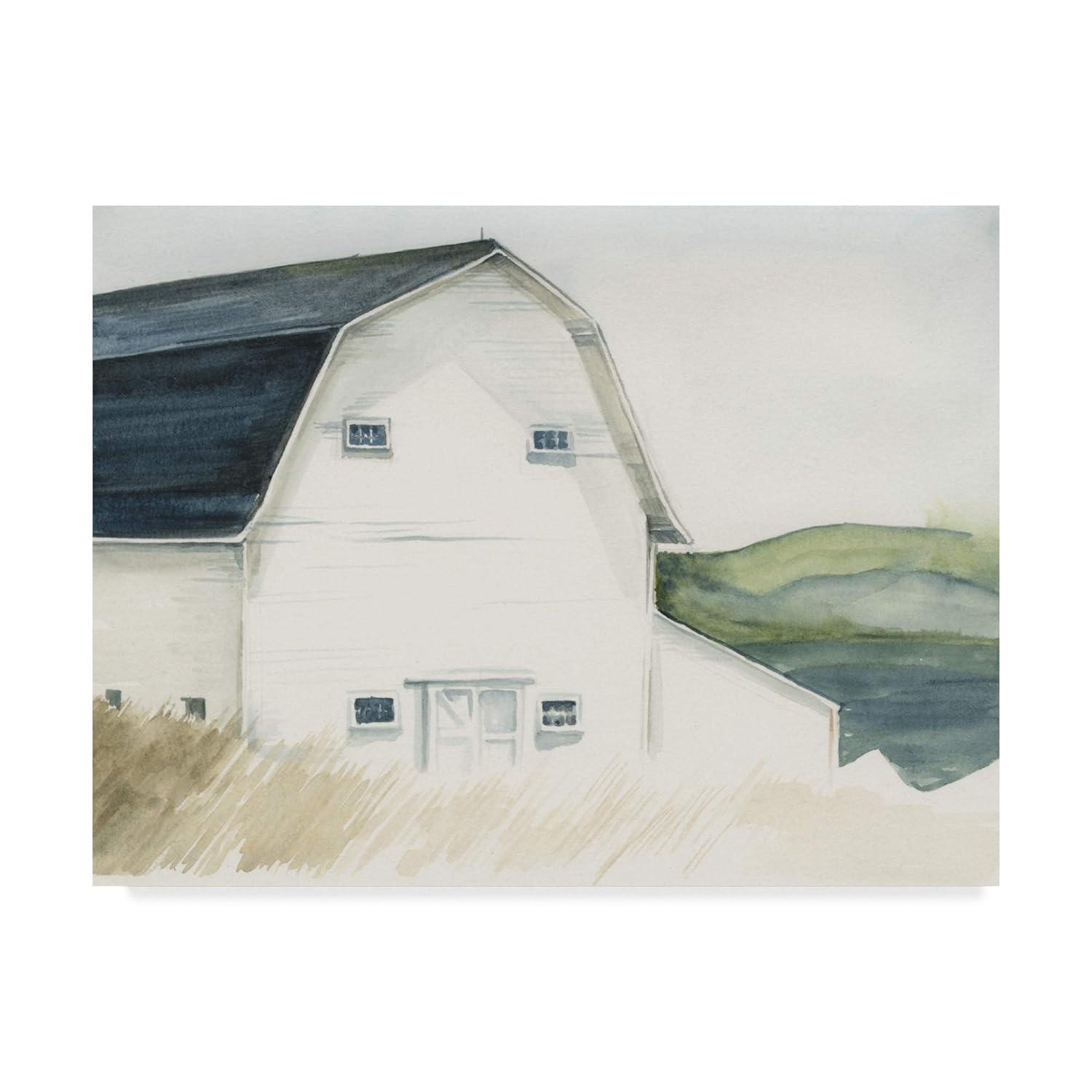 Trademark Fine Art 'Watercolor Barn IV' Canvas Art by Jennifer Paxton Parker