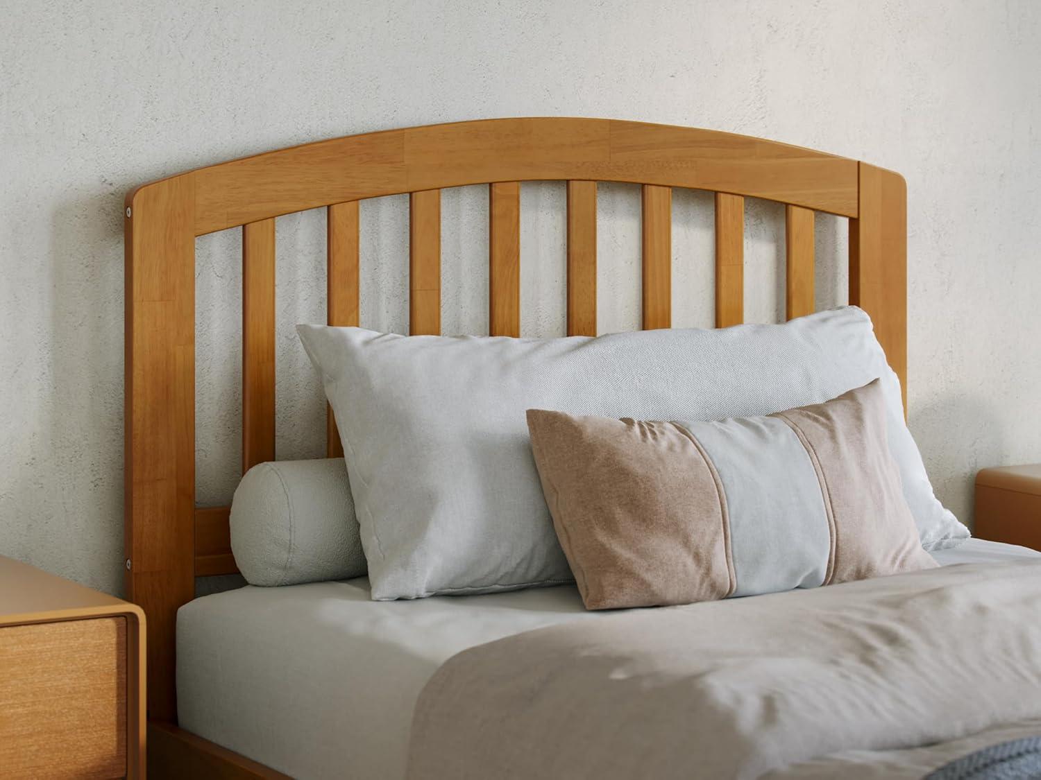 Solid Wood Platform Storage Bed